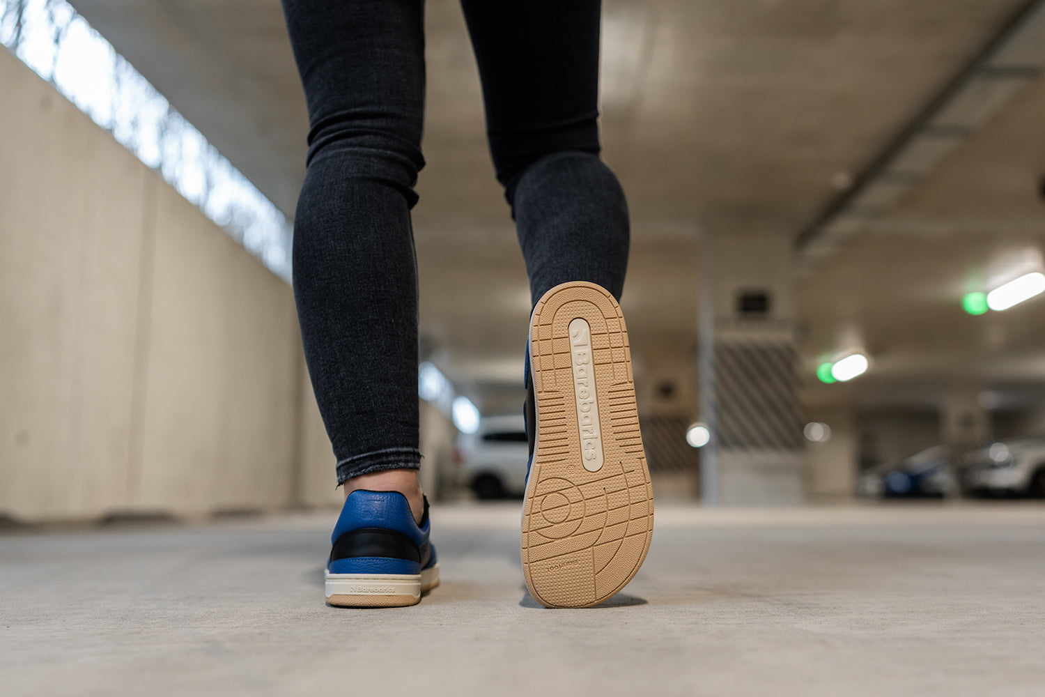 Barefoot Sneakers for Men & Women - Barebarics Wave Black & Blue Minimalist Shoes | Lightweight, Flexible & Comfortable for Running, Walking & Everyday Wear