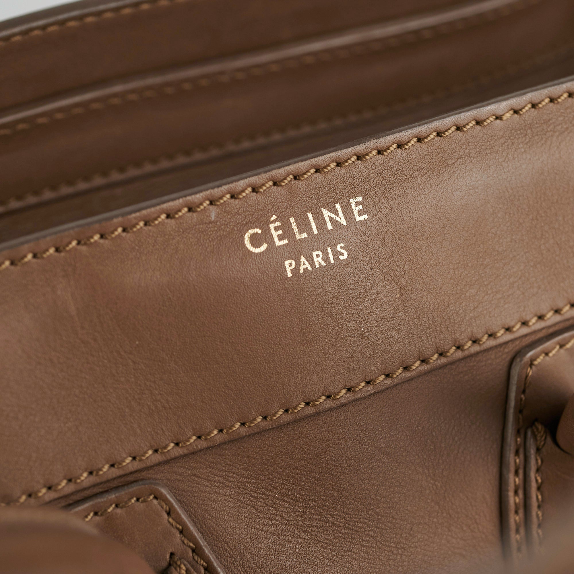 Celine Micro Luggage Taupe Tote Bag - Premium Leather Handbag for Women | Perfect for Work, Travel & Everyday Use