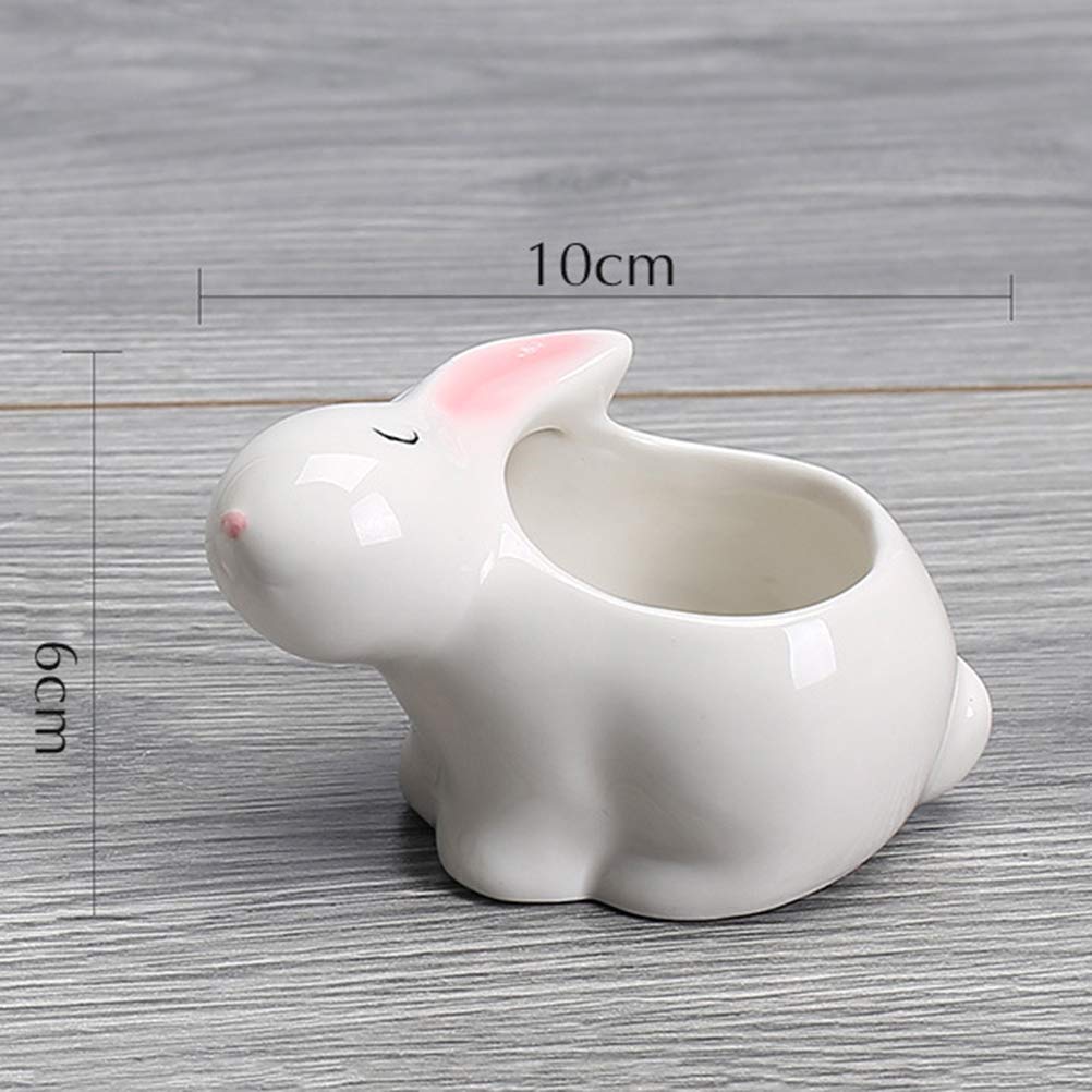 Premium Ceramic Succulent Planter - 1pc Small Flower Pot for Succulent Plants, Cacti & Air Plants | Perfect for Home Decor, Office Desk & Garden Planting