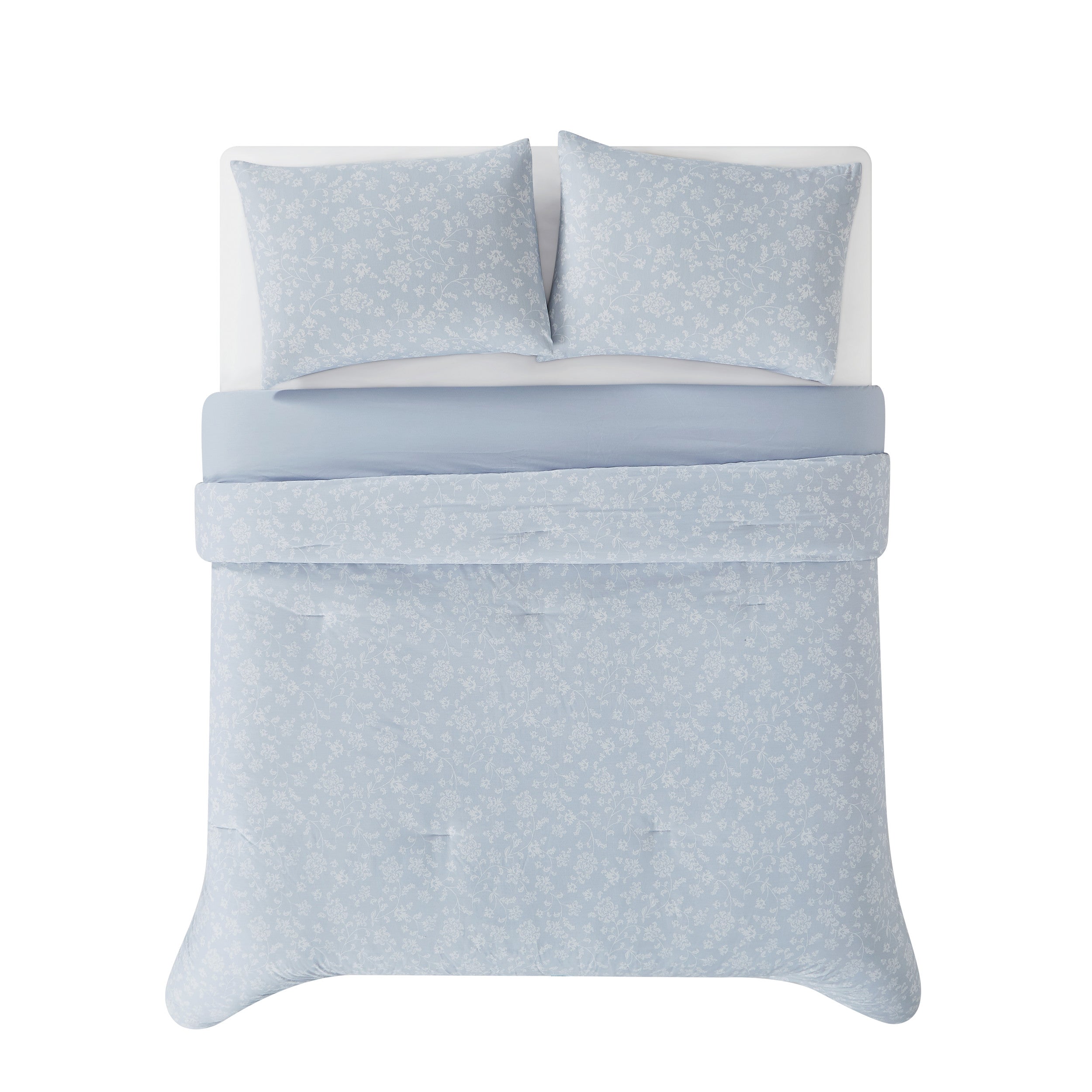 Rachel Ashwell The Farmhouse Majesty Comforter Set - Queen Size, Soft Cotton Bedding for Cozy Farmhouse Style Bedrooms - Perfect for Master Bedrooms, Guest Rooms & Airbnb Stays