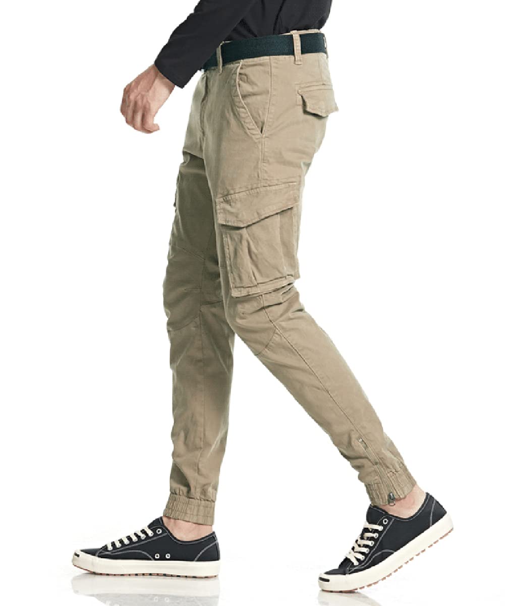 **Men's Tactical Pants - Outdoor Tapered Cargo Pants for Hiking, Camping & Work - Durable Multi-Pocket Trousers for Adventure & Everyday Use**