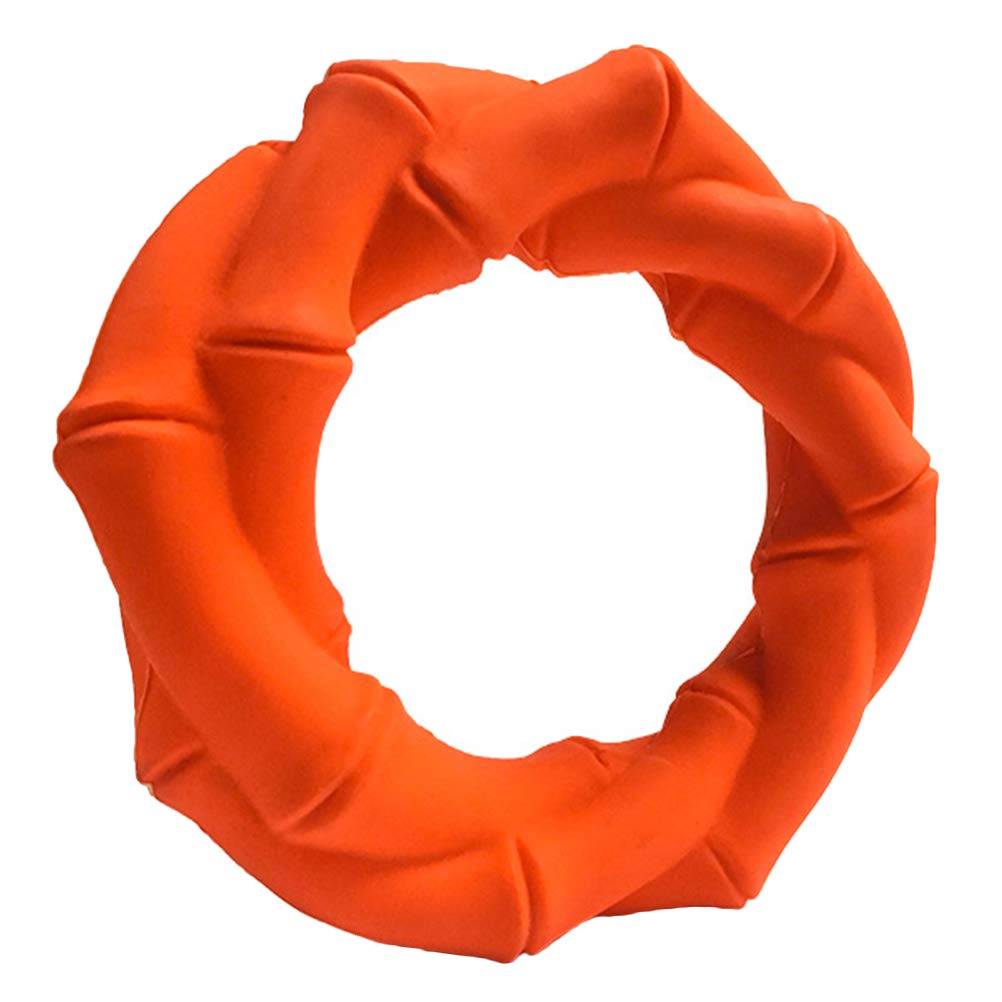 Durable Rubber Dog Chew Toy for Puppies - Pet Molar Chewing Ring Teeth Cleaning Toy - Perfect for Aggressive Chewers & Dental Health - Great for Teething, Boredom Relief & Playtime