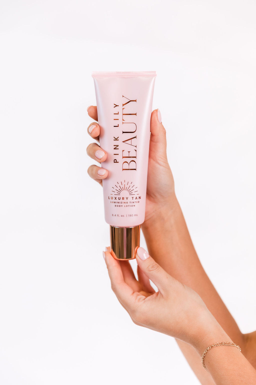 Pink Lily Luxury Tan Luminizing Body Lotion - Bronze Glow Hydrating Moisturizer for Sun-Kissed Skin | Final Sale | Perfect for Summer, Beach & Vacation Glow