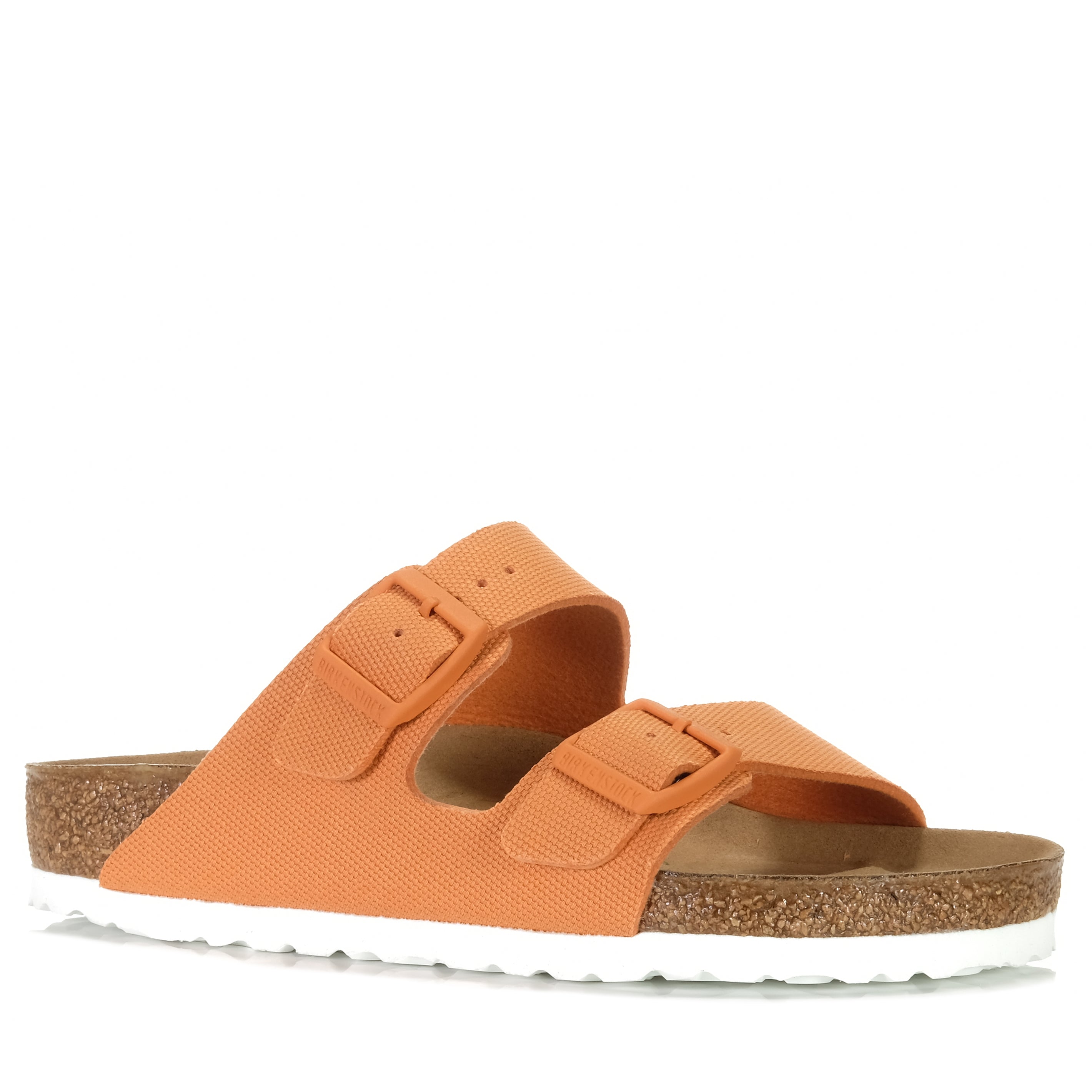 Birkenstock Arizona Vegan Canvas Sandals - Comfortable & Eco-Friendly (Regular Fit, Papaya Color) - Perfect for Casual Wear, Beach & Summer Outfits