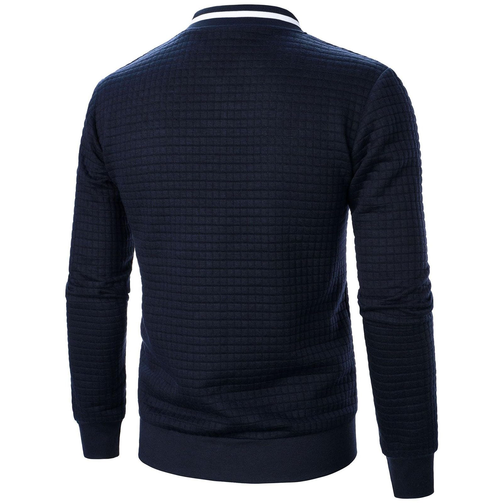 Men's Lightweight Varsity Jacket - Full Zip Waffle Bomber Jacket with Zipper Pockets | Casual Sports Coat for Outdoor Activities & Streetwear Fashion