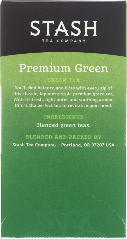 Organic Premium Green Tea Bags - 20 Count | Antioxidant-Rich Loose Leaf Tea for Weight Loss & Detox | Perfect for Morning Energy & Relaxation