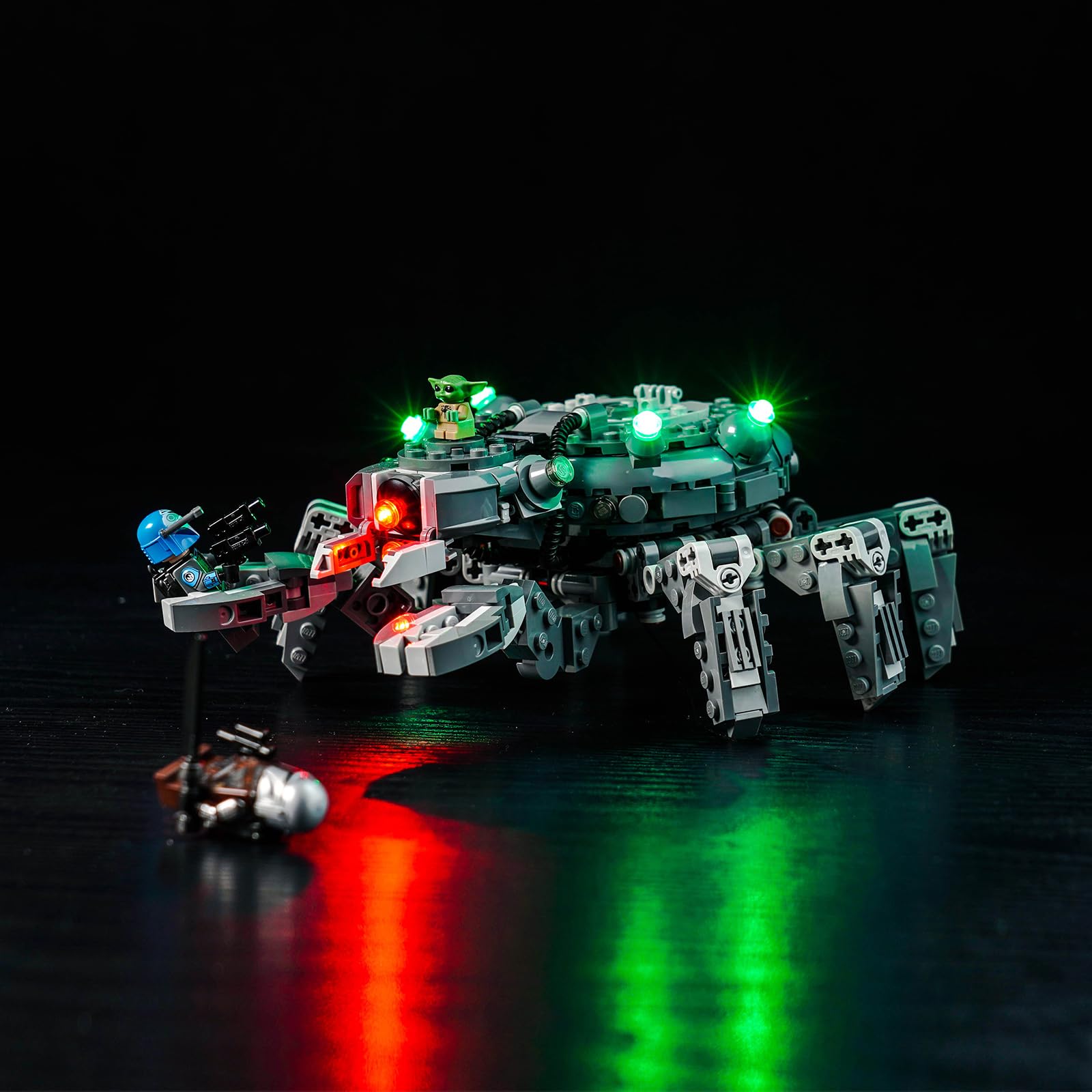 LED Light Kit for Lego Spider Tank 75361 - DIY Lighting Set Accessories Compatible with Lego 75361 Building Toys - Enhance Your Model Display for Home Decoration & Collector Showcase (Lights Only, No Models Included)