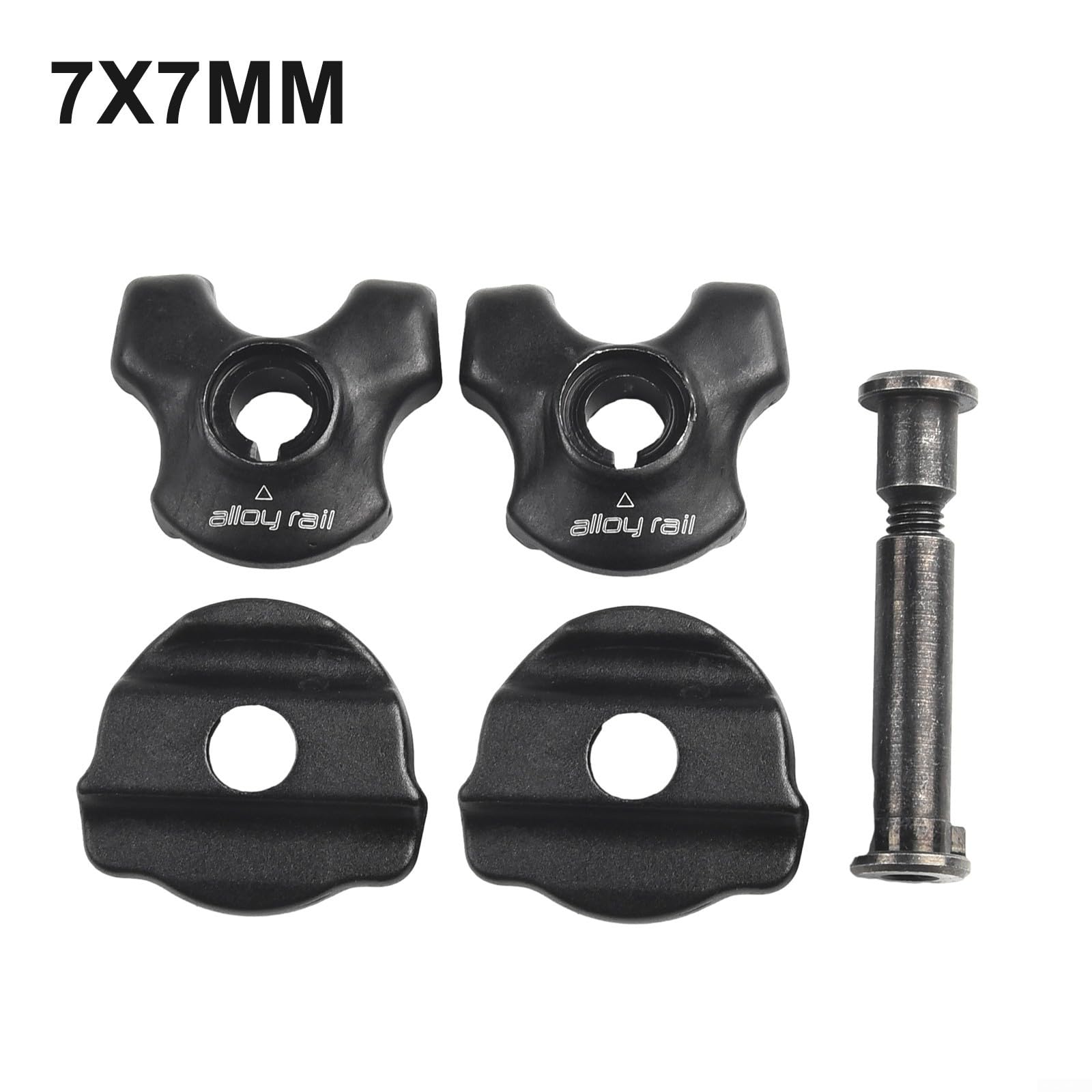 2Pcs Bike Seatpost Clamp - Universal Oval/Round Clip for Carbon Saddle Rails (7x7mm) | Compatible with Road & Mountain Bikes | Secure & Durable Cycling Accessory