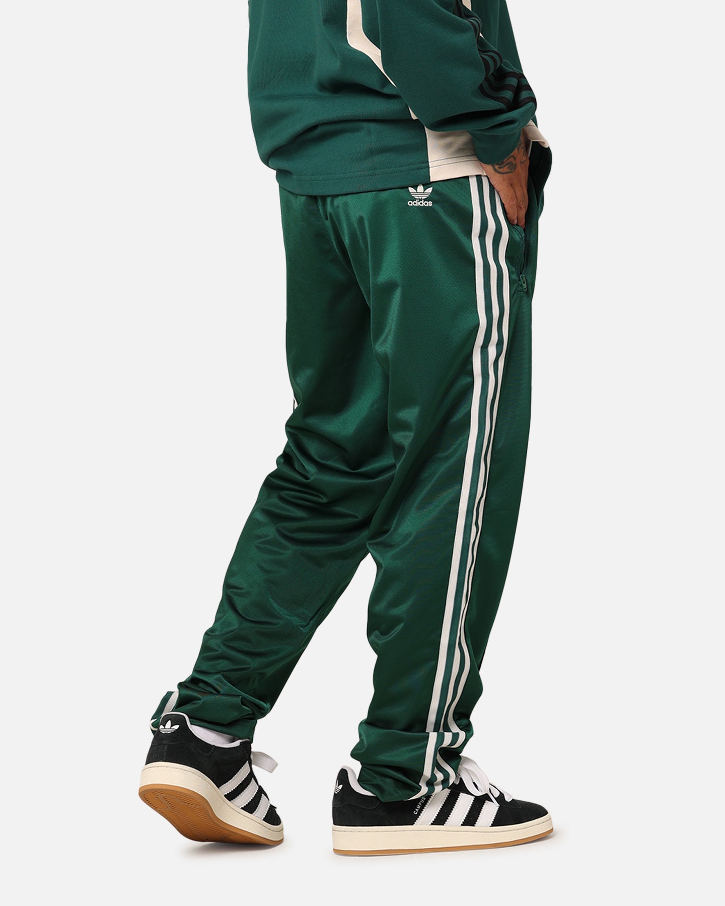 Adidas Archive Track Pants for Men - Green Athletic Joggers with Comfort Fit & Side Pockets - Perfect for Running, Gym Workouts & Casual Streetwear