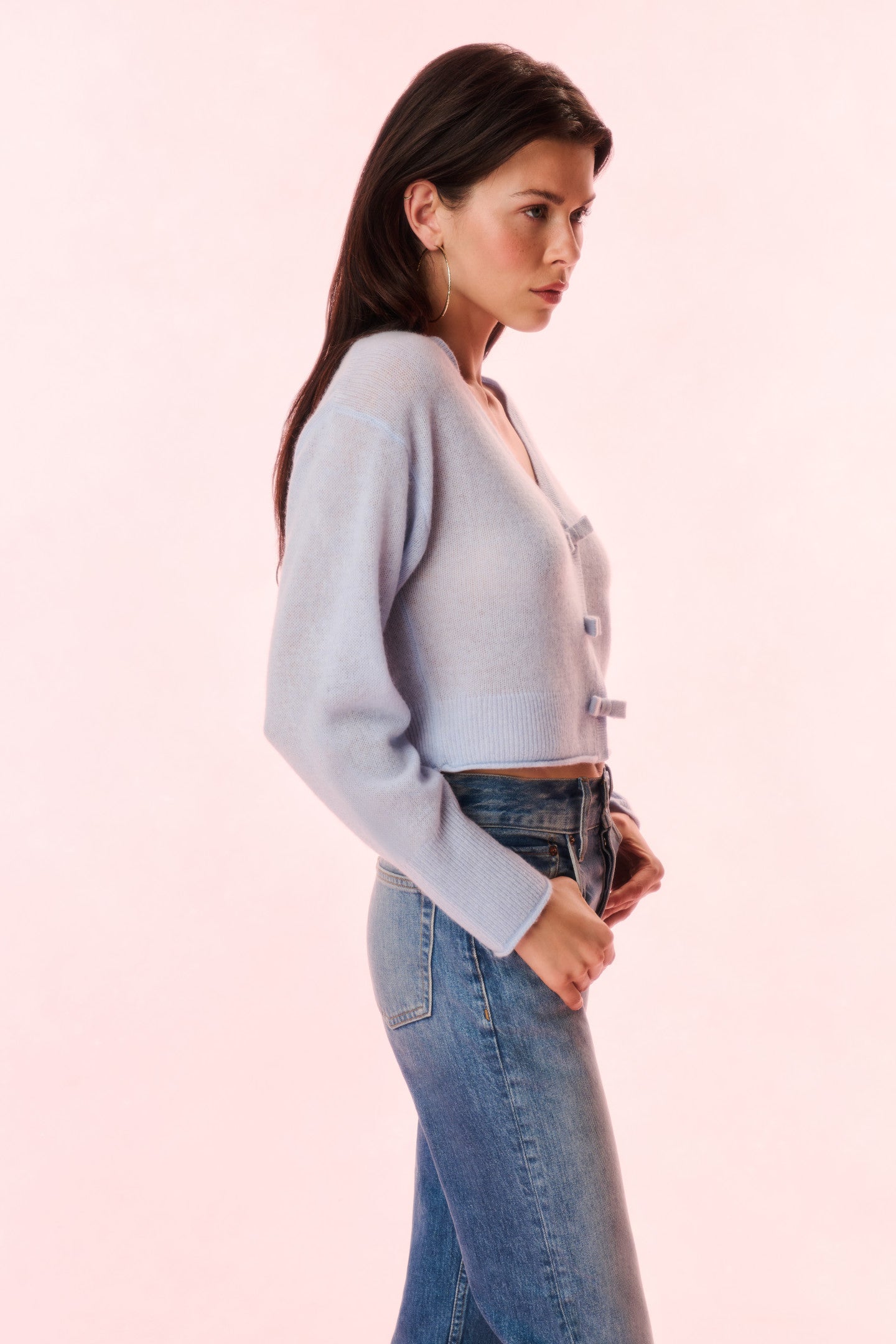 Luisella Lightweight Cashmere Cardigan for Women - Soft & Warm Open Front Sweater - Perfect for Office, Travel & Casual Wear