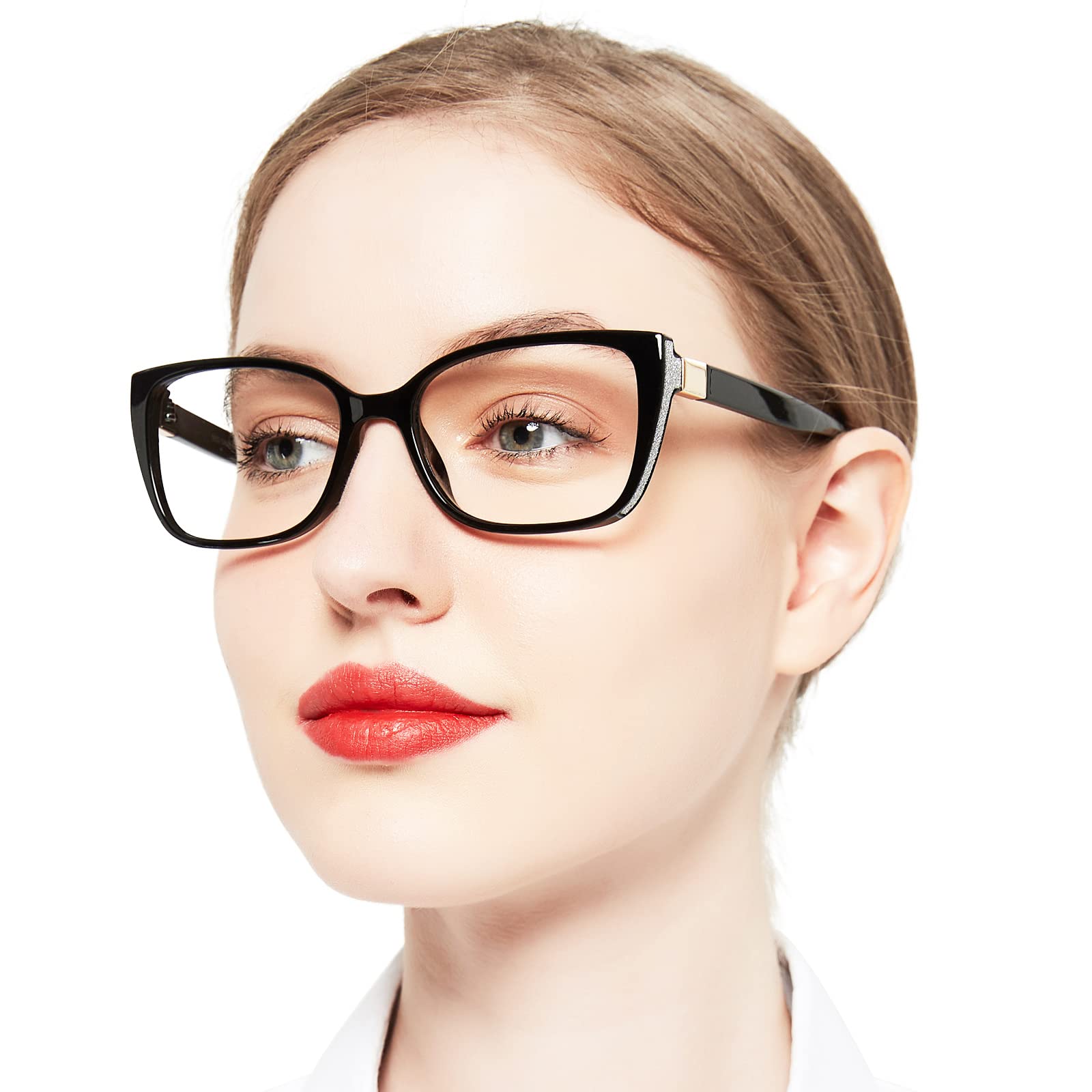 OCCI CHIARI Blue Light Blocking Reading Glasses for Women - 1.0 to 6.0 Magnification, Anti-UV Computer Glasses, Stylish Large Frame Readers - Perfect for Office Work, Screen Time & Book Reading