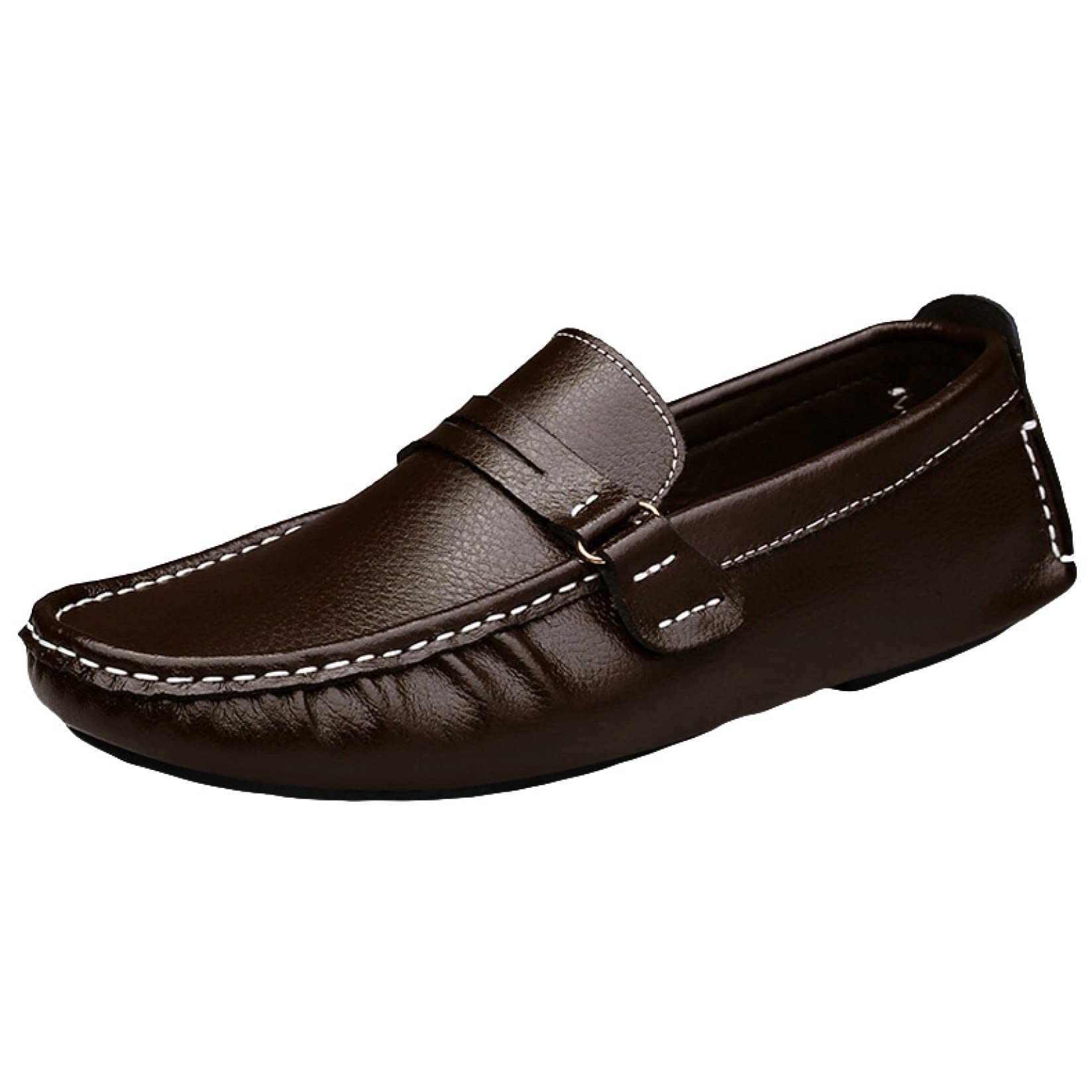 HOXEKLE Men's Penny Loafers - Comfortable PU Leather Driving Shoes, Slip-On Moccasins for Men | Casual & Fashionable Flats | Perfect for Office, Dating & Daily Wear