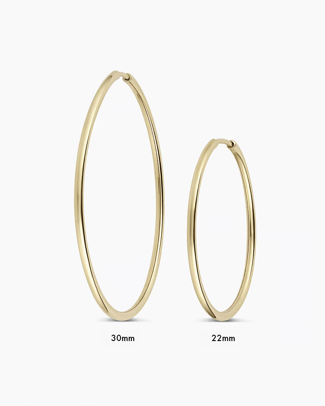 14K Gold Classic Hoop Earrings for Women - Timeless Elegance for Everyday Wear, Parties & Special Occasions