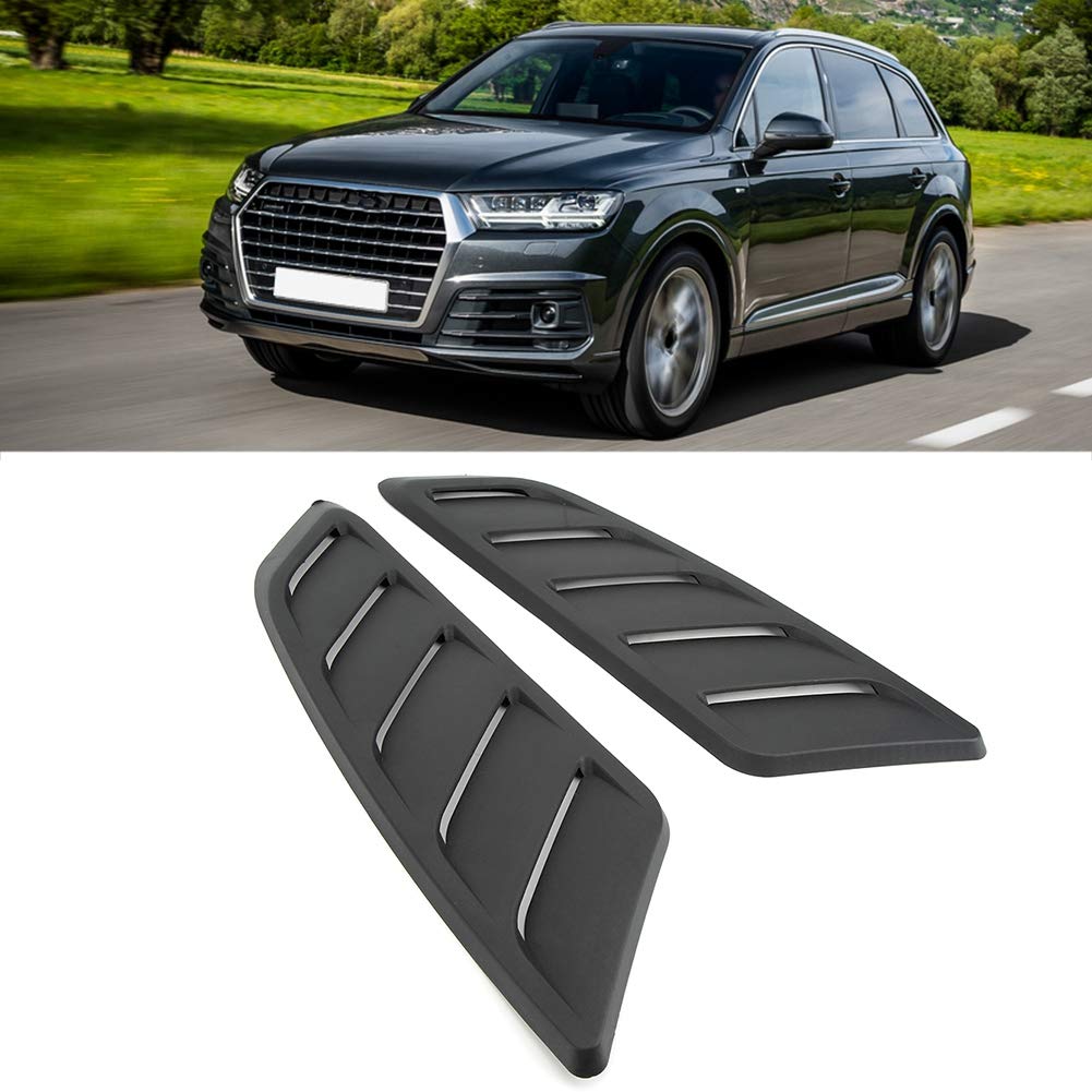 Universal Black ABS Bonnet Air Vent Cover - High Performance Car Intake Scoop Hood for Enhanced Airflow & Engine Cooling - Perfect for Car Modifications & Racing Upgrades