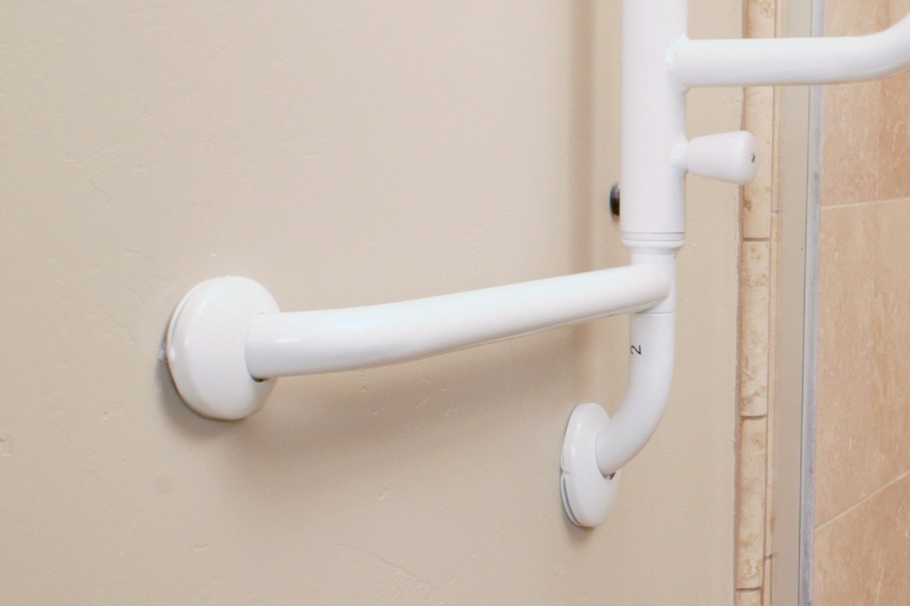 Sturdy The Curve Grab Bar for Bathroom Safety - Non-Slip Shower Handle for Seniors & Disabled - Perfect for Bathroom, Shower, and Toilet Use
