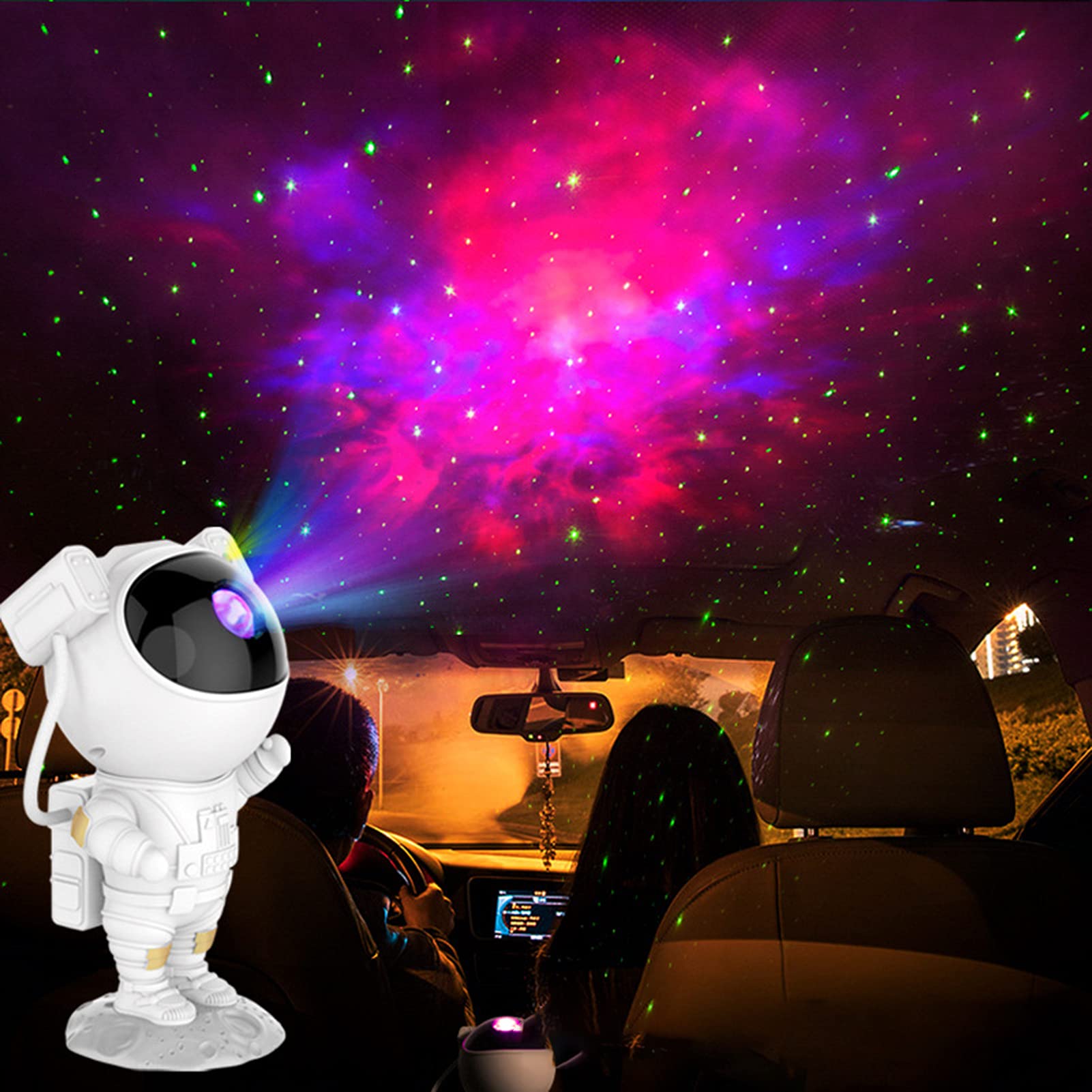 Astronaut Nebula Galaxy Star Projector Night Light for Kids - 360° Adjustable Planet Projection Lamp with Remote Control & Timer, Perfect for Children's Bedrooms, Nursery Decor, and Creating a Calming Sleep Environment