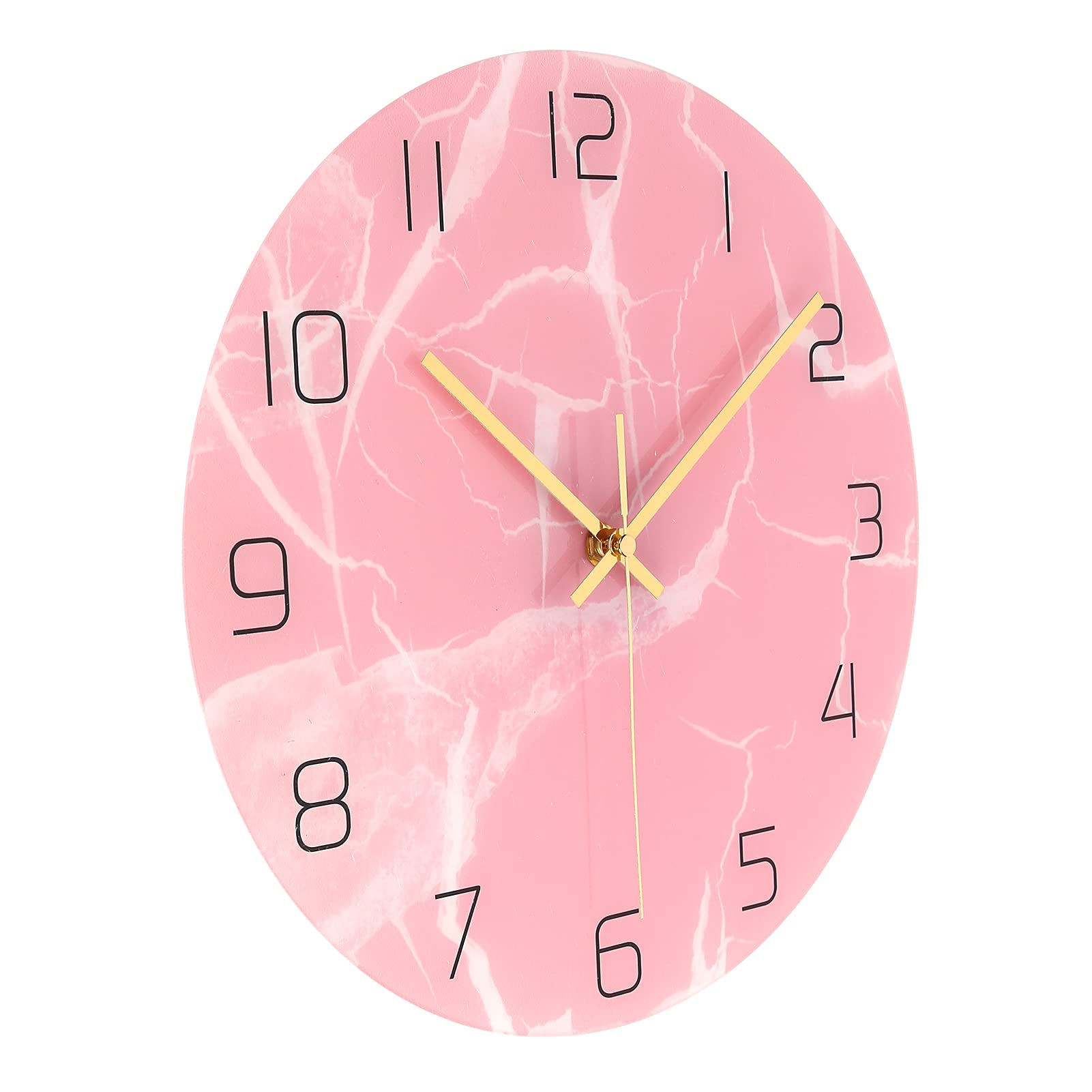 Jovenn Silent Wall Clock - Transparent Decorative Clock for Home, Office, Bar & Shop Decor | Modern Quiet Clock for Bedroom, Living Room & Workspace