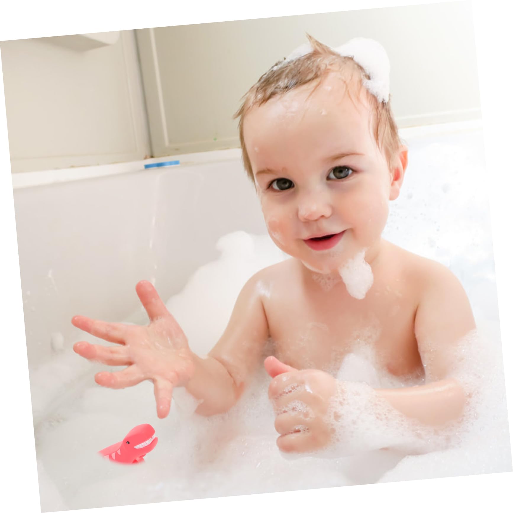 FOYTOKI 3-Piece Bath Toys Set for Toddlers - Fun Bathtub & Shower Toys for Kids, Floating Plastic Duck & Animal Figures - Perfect for Baby Bath Time, Sensory Play & Water Learning Activities