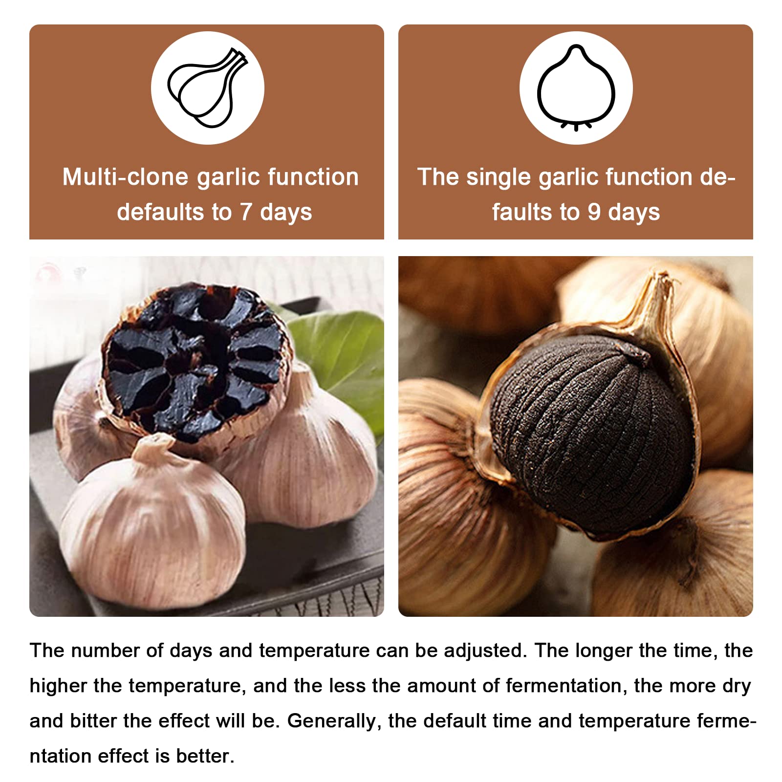 Automatic Black Garlic Fermenter 6L - Smart Fermentation Box for Black Garlic, Sweet Rice Wine, Natto & Yogurt (110V) - 7-Day Fast Fermentation - Perfect for Home Kitchens & DIY Fermented Foods