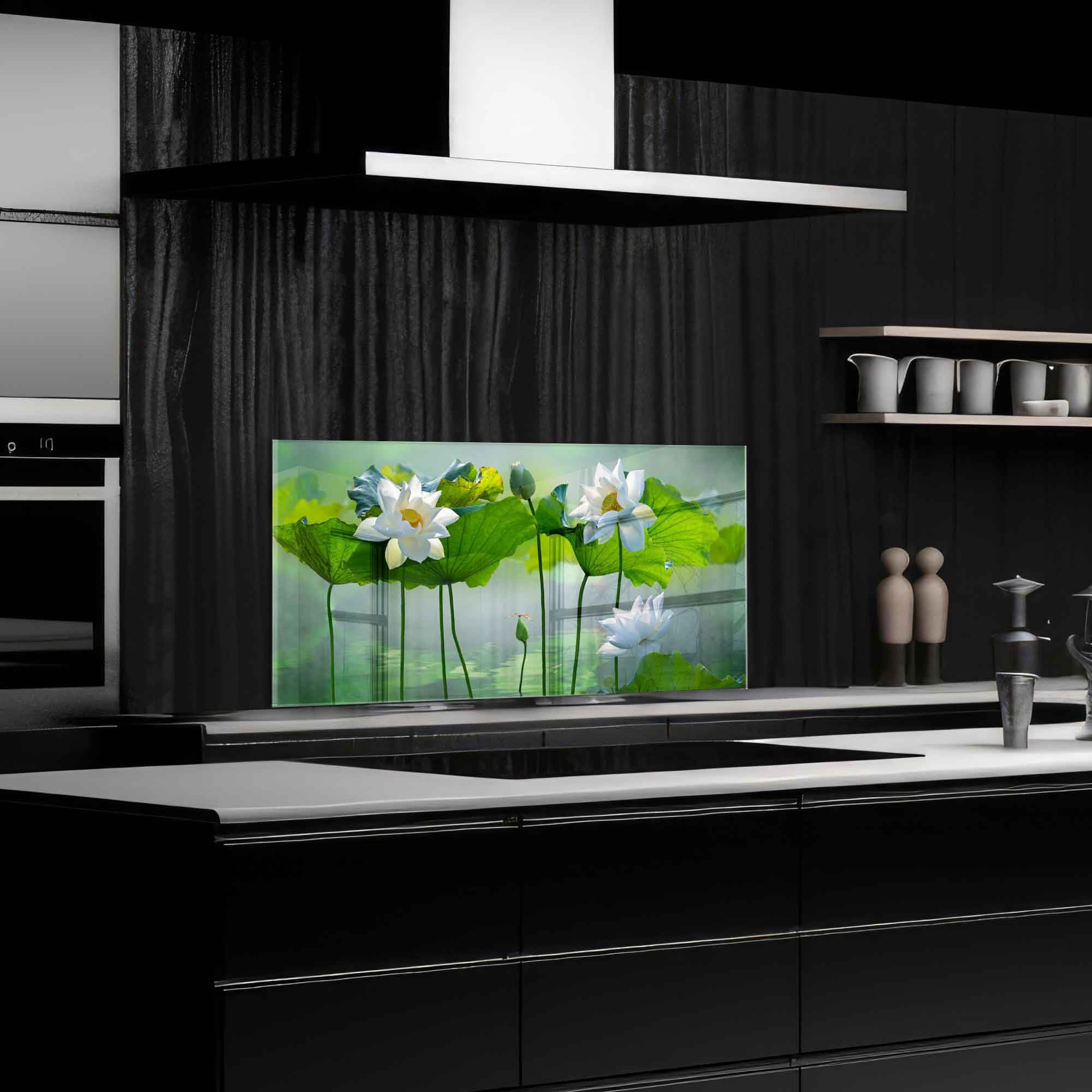 Premium Tempered Glass Kitchen Backsplash - 30x18 Inch Heat-Resistant Stove Splash Guard & Wall Decor for Modern Kitchens | Easy-to-Clean Splashback Tile for Sink & Countertop Protection | Perfect for Cooking, Baking & Home Renovation Projects