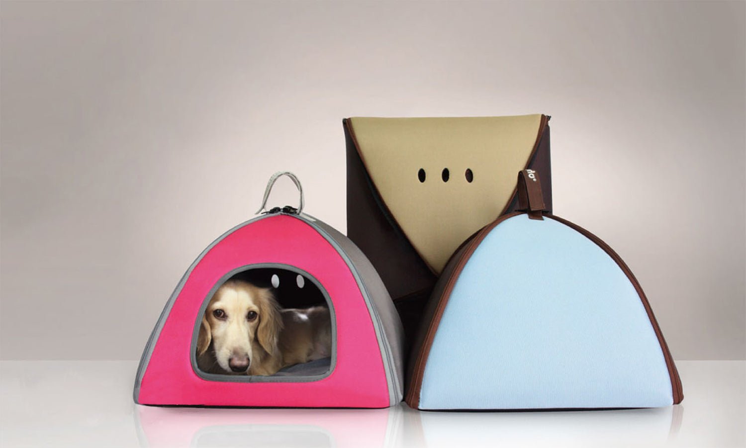 Portable Pet Tent Bed for Dogs & Cats - Lightweight Indoor/Outdoor Travel Sleeping Pod with Removable Cushion - Perfect for Camping, Hiking, and Home Use