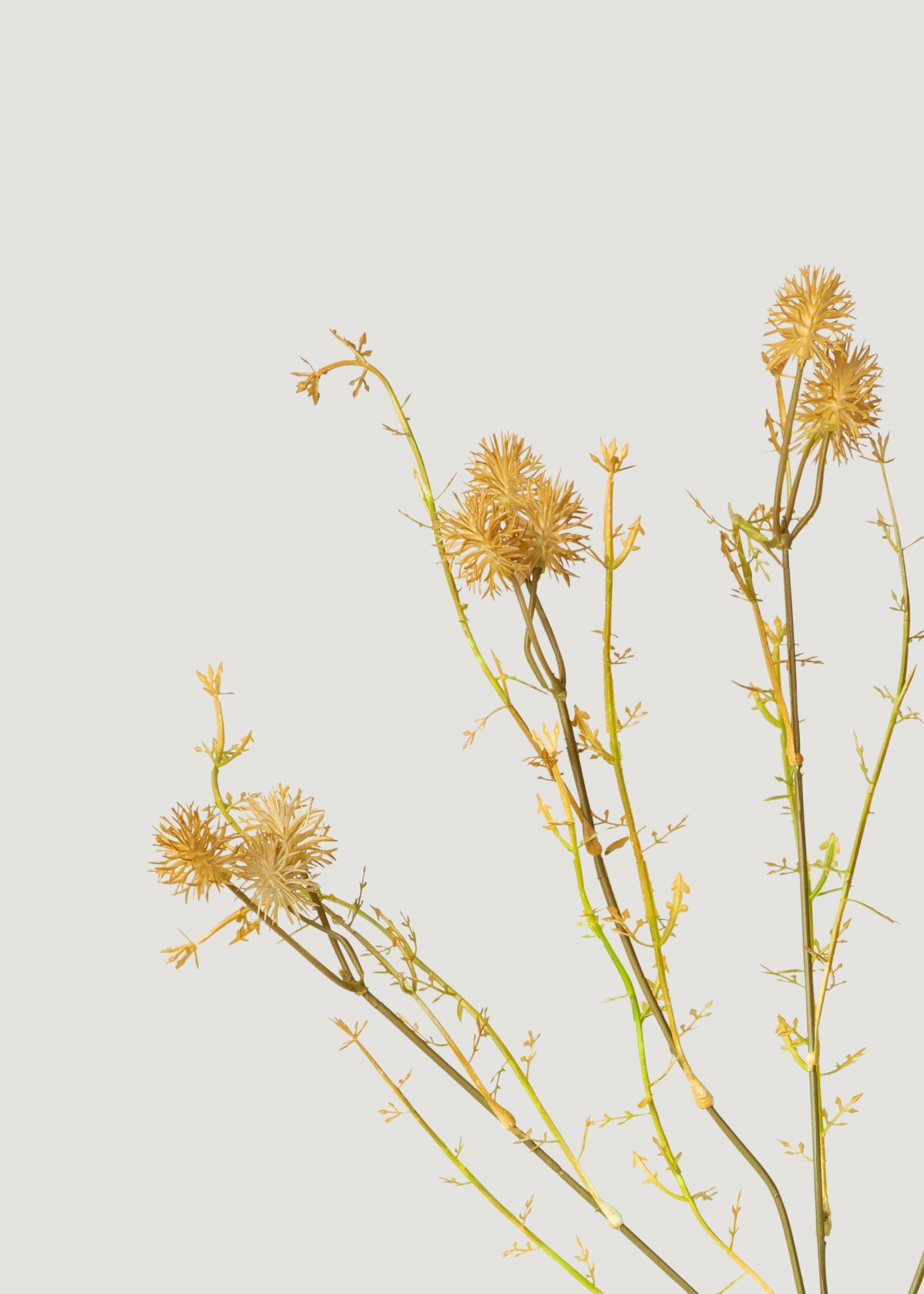 Artificial Wildflower Meadow Pom Pom Branch - 23.5
