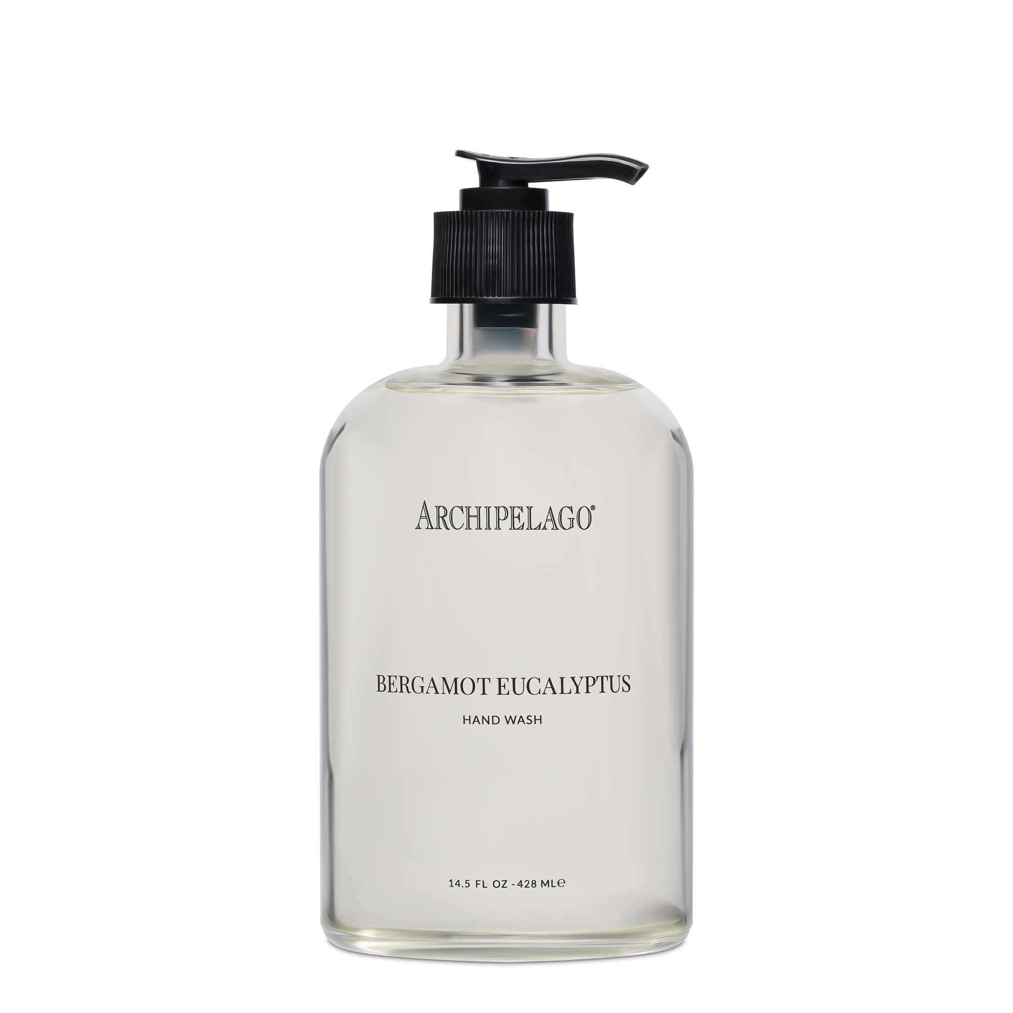Bergamot Eucalyptus Hand Soap - Moisturizing Liquid Soap with Pump (14.5oz) for Kitchen & Bathroom