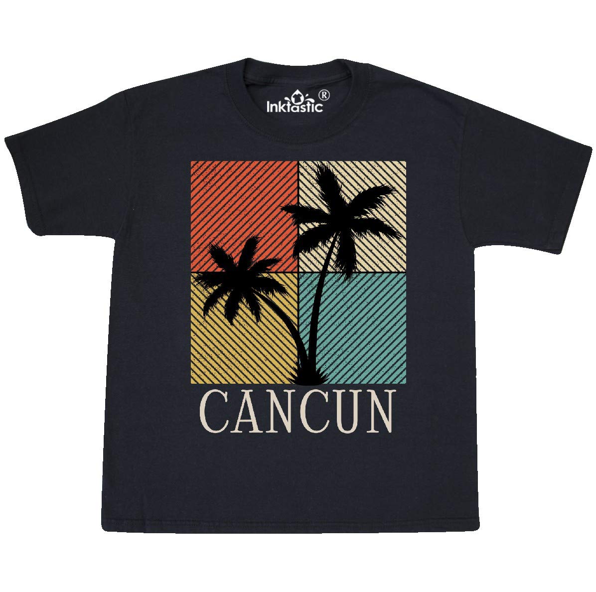 Inktastic Cancun Mexico Beach Vacation Youth T-Shirt - Cool Summer Graphic Tee for Kids, Boys & Girls - Perfect for Beach Trips, Vacations & Family Holidays