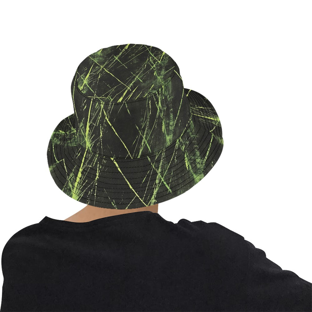 Green Strikes Bucket Hat for Men & Women - UV Protection Sun Hat for Outdoor Activities, Beach, Hiking, and Fishing