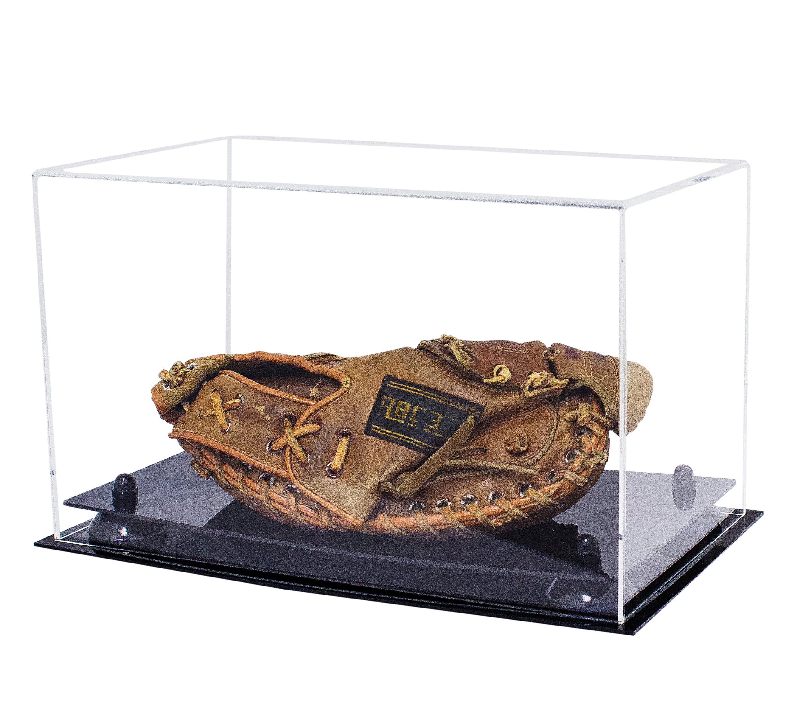 Premium Acrylic Baseball Catchers Glove Display Case - Clear Full-Size Protective Showcase for Collectibles & Memorabilia - Perfect for Home Decor, Sports Fan Gifts & Trophy Room Displays