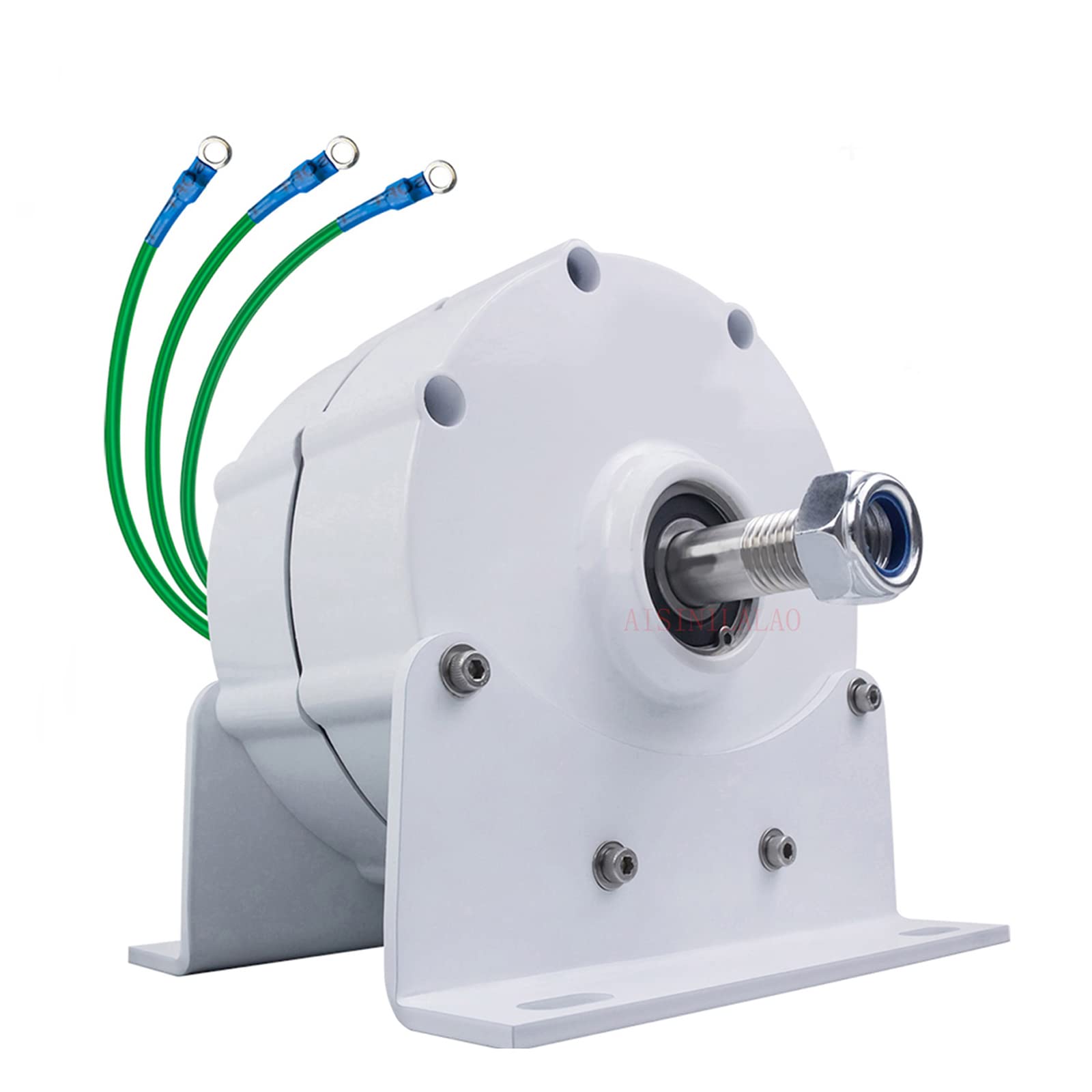 12,000W 500RPM Low RPM Permanent Magnet Generator - 220V/110V 3 Phase AC Alternator Gearless for Wind Turbine & Hydro Power - DIY Windmill Generator with Base - Perfect for Off-Grid Energy, Home Wind Power Systems & Renewable Energy Projects