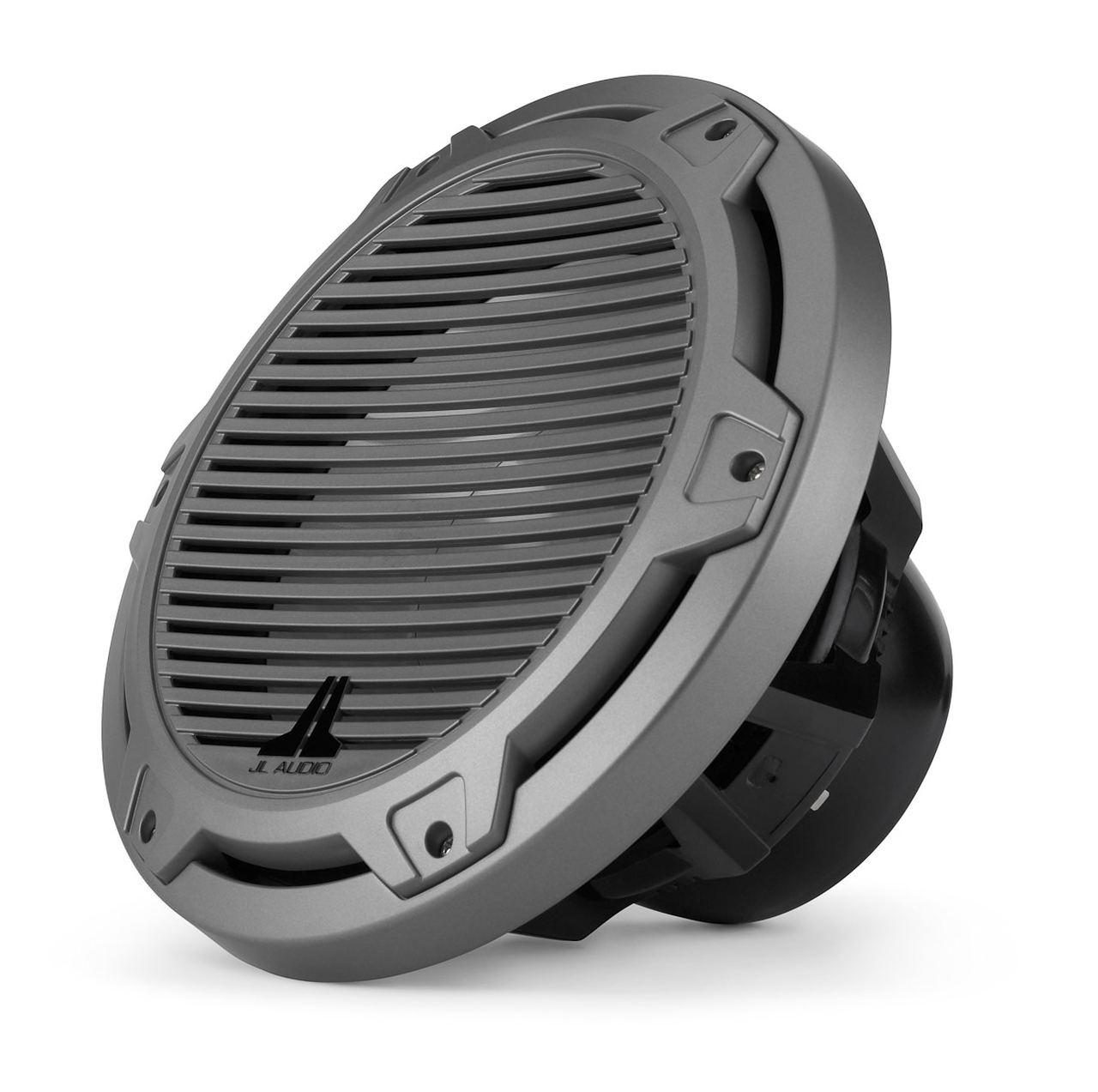 JL Audio MX10IB3 CG TB MX Series Marine 10-Inch Subwoofer - 4 Ohm, Infinite Baffle Design, Titanium/Black Classic Grille - 175W RMS Power - Perfect for Boats, Marine Audio Systems & Watercraft Entertainment