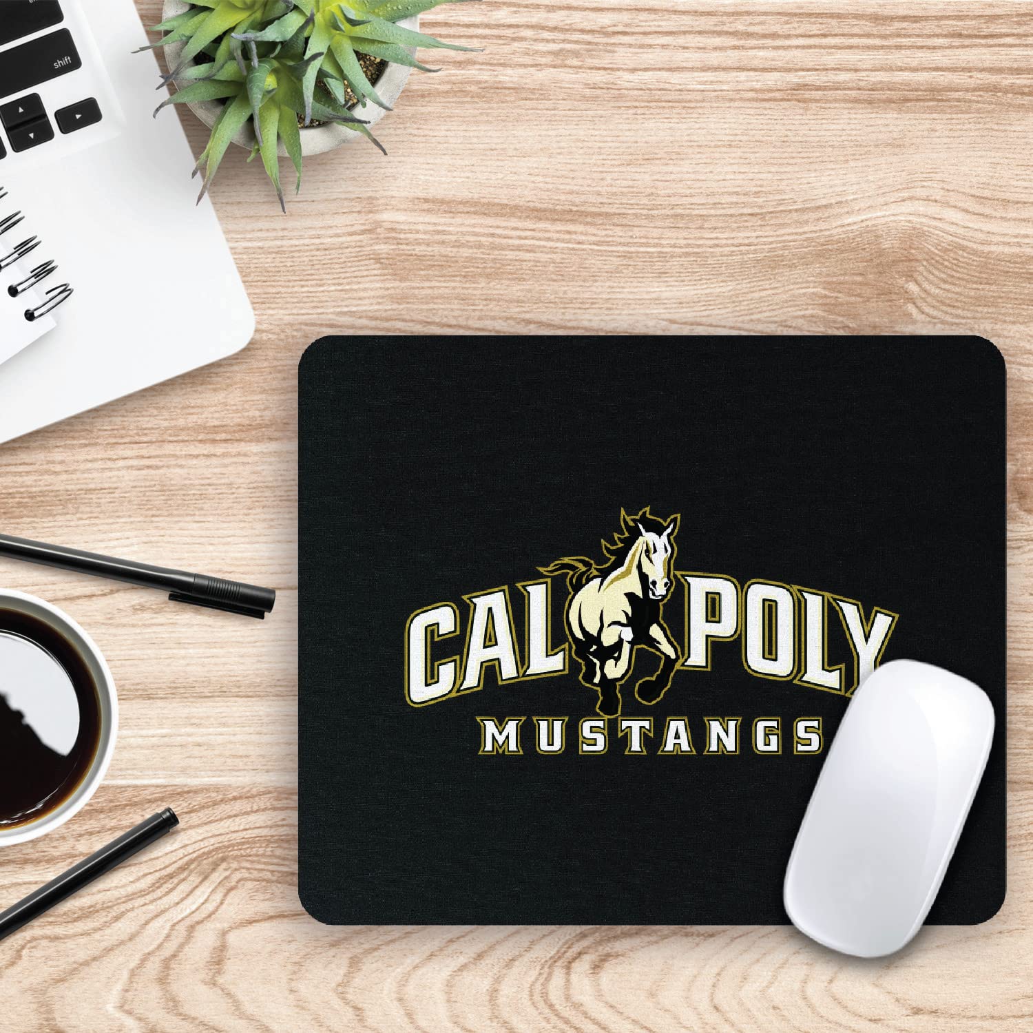 OTM Essentials California Polytechnic State University Fabric Mouse Pad - Non-Slip Desk Mat for Computer & Laptop - Perfect for Office, Gaming & Home Workspace