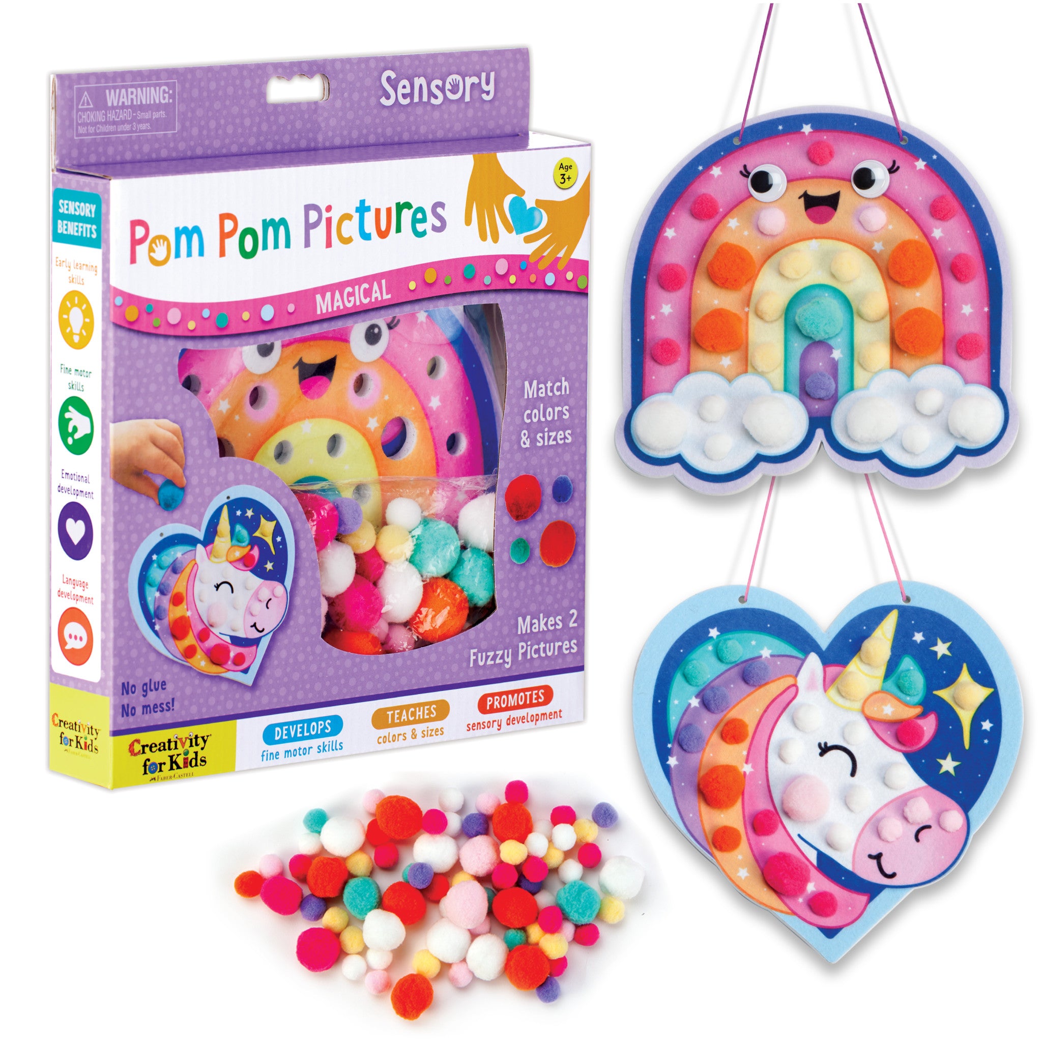 Pom Pom Pictures - Magical DIY Craft Kit #6357000 for Kids' Art Projects, Home Decor & Party Favors
