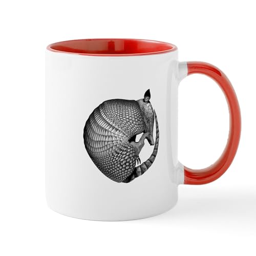 White/Red Inside - Sleeping Armadillo Mug
