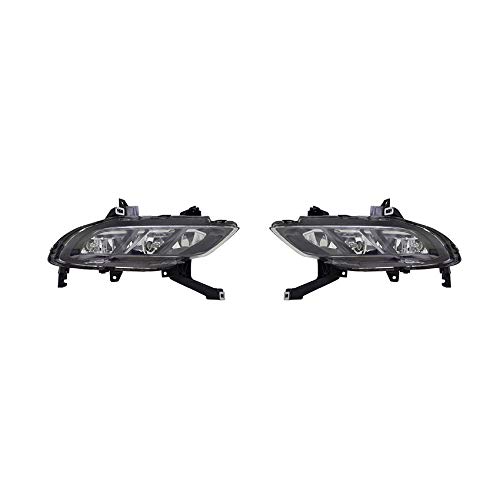 RAREELECTRICAL New Pair of LED Fog Lights Compatible with 2017-2018 Nissan Maxima Sedan - Model 261504Ra0a & 26155-4Ra0a - Upgrade Your Night Driving Safety & Style
