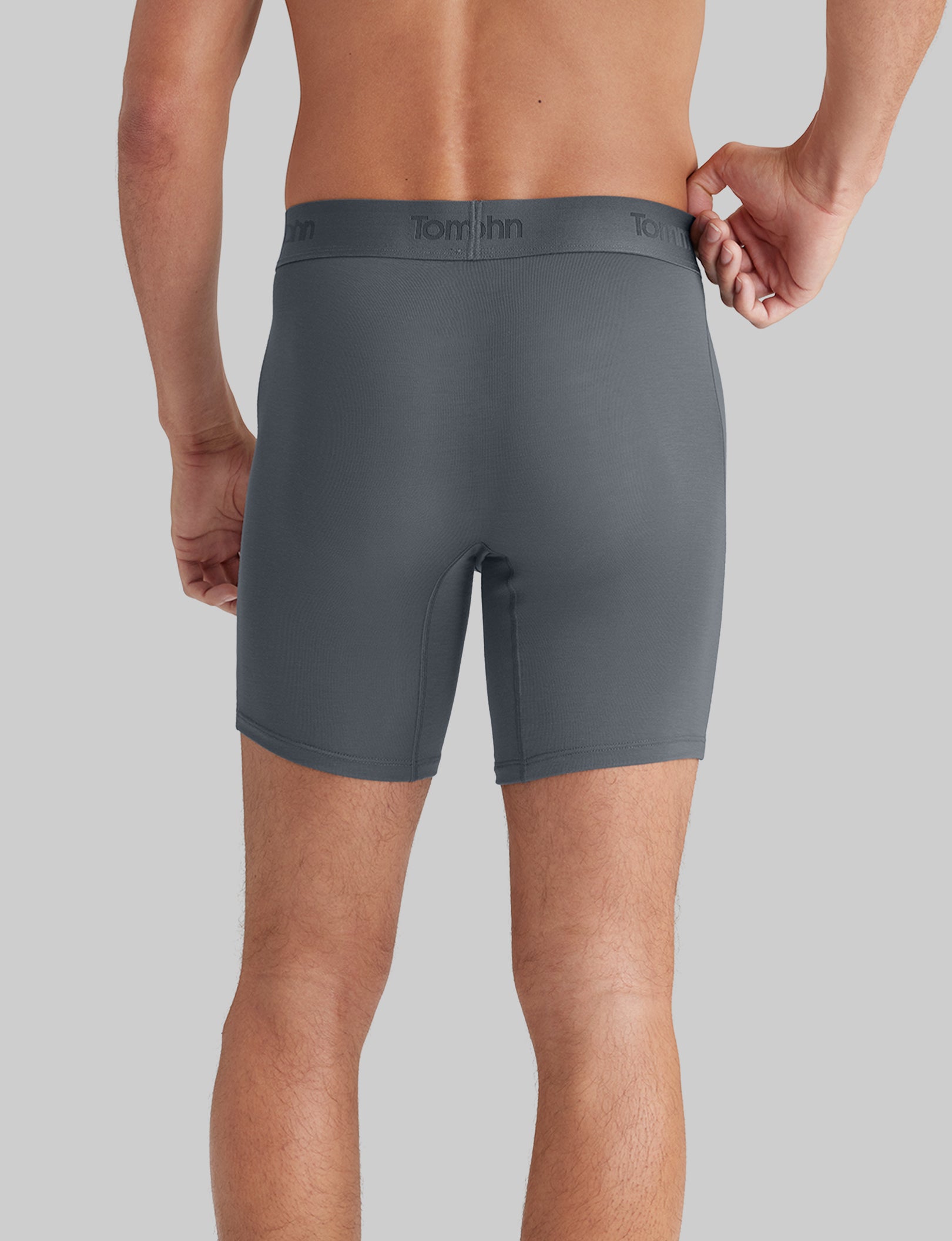 Second Skin Mid-Length Boxer Briefs (6-Pack) - Ultra Soft, Breathable & Stretchable Men's Underwear for All-Day Comfort - Perfect for Workout, Running, and Daily Wear