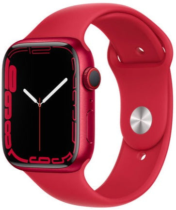 Apple Watch Series 7 45mm GPS + Cellular - Red Aluminum Case with Red Sport Band (MKJC3LL/A) | Smartwatch for Fitness Tracking, Calls & Notifications | Perfect for Running, Swimming & Daily Use
