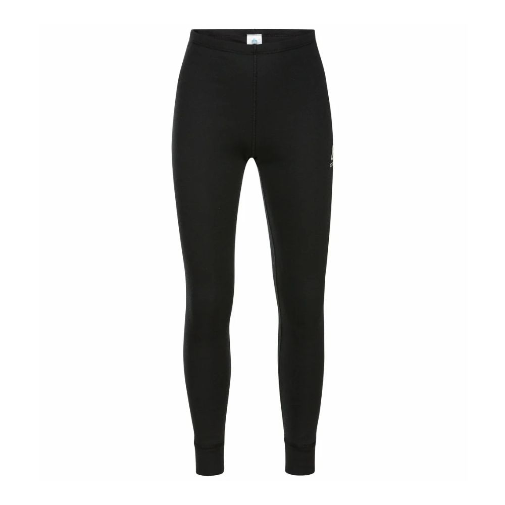 Odlo Thermal Base Layer Set for Kids - Active Warm Black/Grey Melange Stripe - Winter Sports & Outdoor Activities Underwear