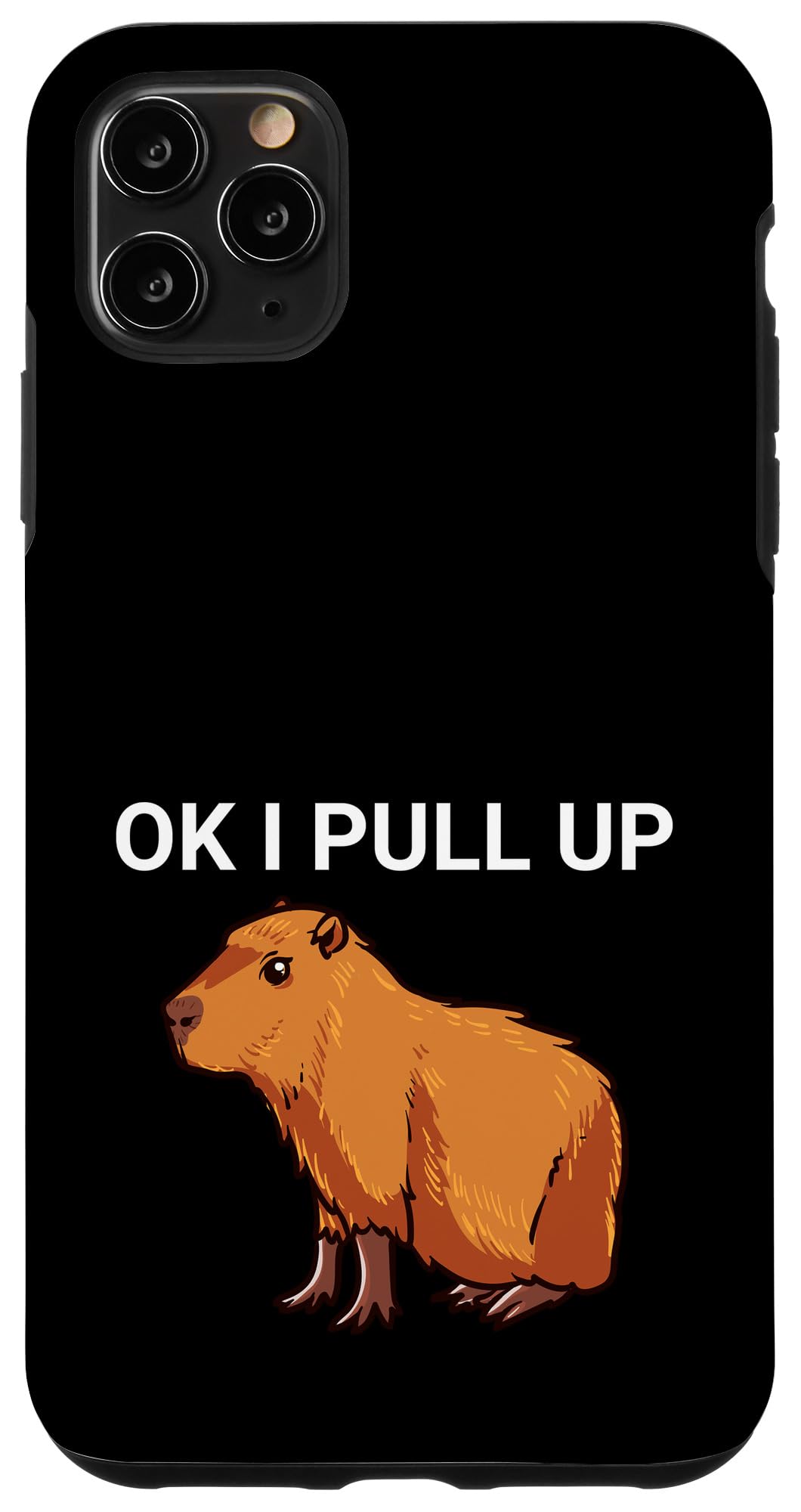 Funny Capybara Dank Meme iPhone 11 Pro Max Case - Trendy Protective Cover for Daily Use, Travel & Gifts