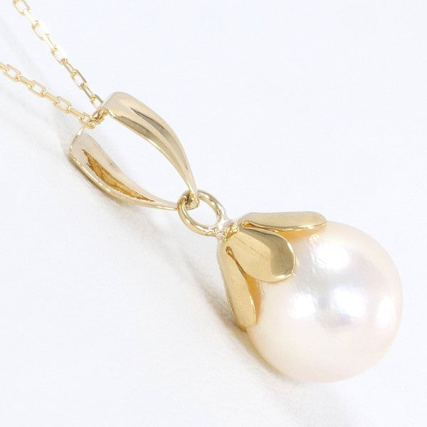 18K Yellow Gold Pearl Necklace for Women - Elegant Bridal Jewelry, Wedding Gift & Anniversary Present - Perfect for Formal Events, Date Nights & Special Occasions