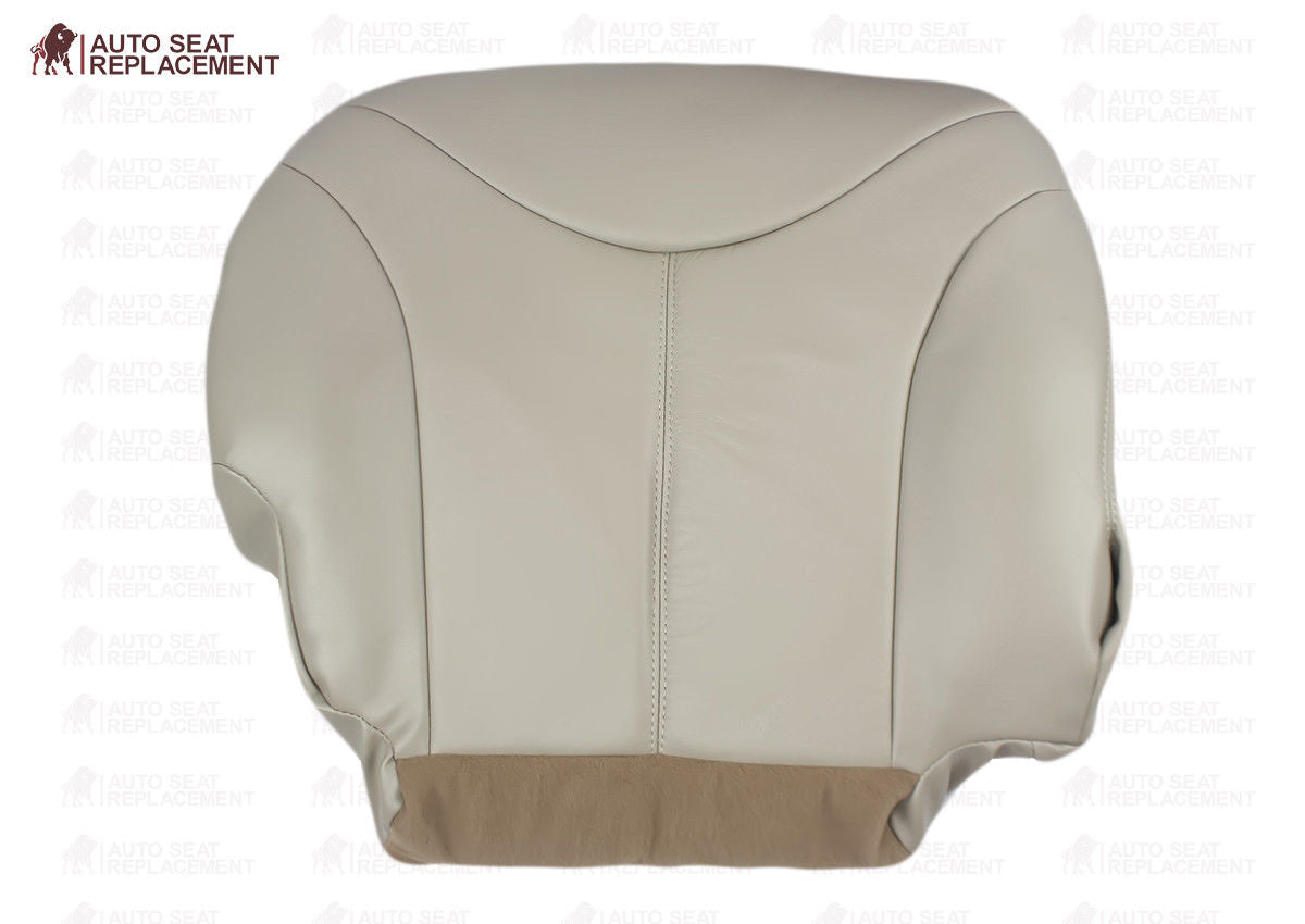 2000-2002 GMC Yukon XL SLT Driver Bottom Replacement Seat Cover - Tan Vinyl - Perfect for Car Interior Restoration & Daily Driving Comfort
