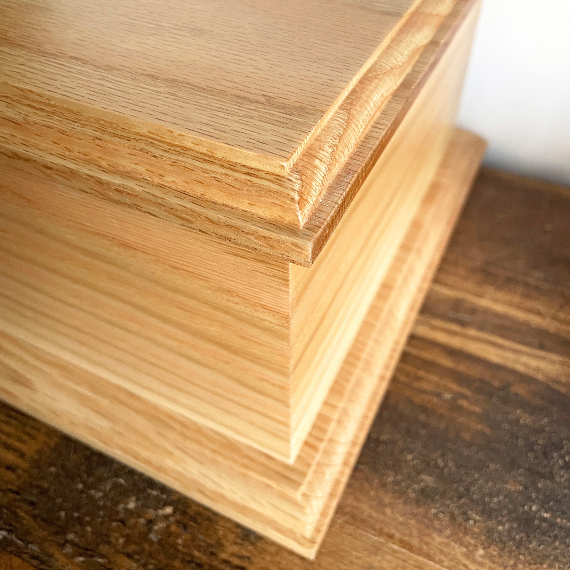 Personalized Solid Oak Adult Cremation Urn for Ashes - Handcrafted Keepsake Urn with Engraving Option - Perfect for Memorial Services, Home Display & Honoring Loved Ones