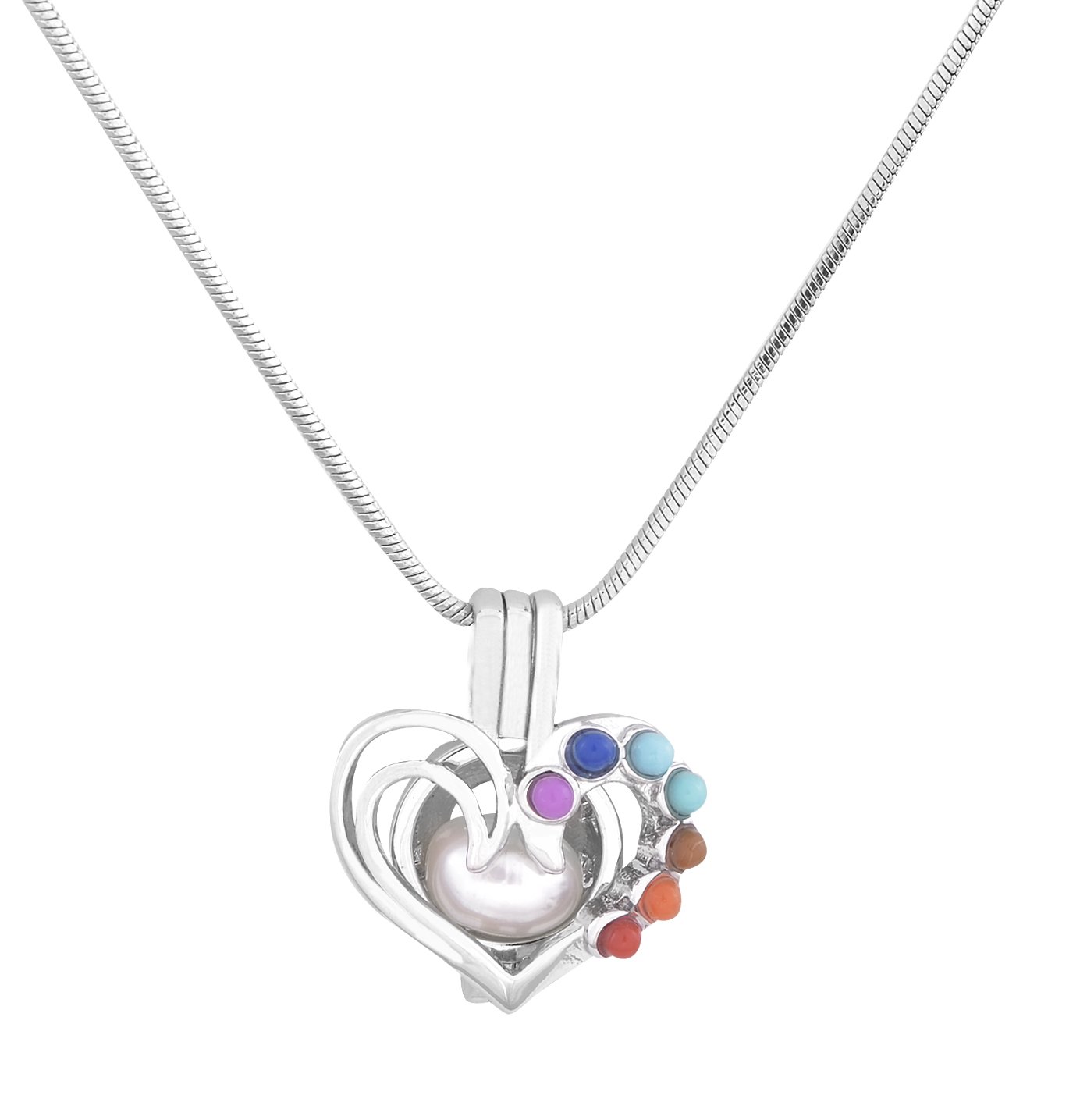 10PCS White Gold Pearl Pendant Necklace for Women - Jewelry Making & Aromatherapy