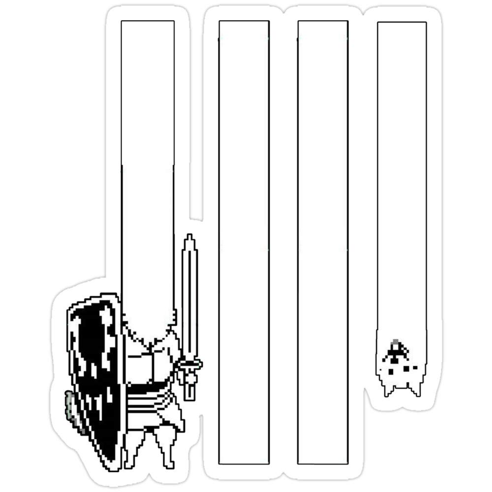 3 Pack Lesser Dog Undertale Vinyl Stickers - Waterproof & Durable Decals for Laptop, Phone, Car, Guitar, Fridge - Funny Anime Game Character Decoration for Gamers & Anime Fans - Perfect for DIY Projects, Gift Giving & Personalizing Devices