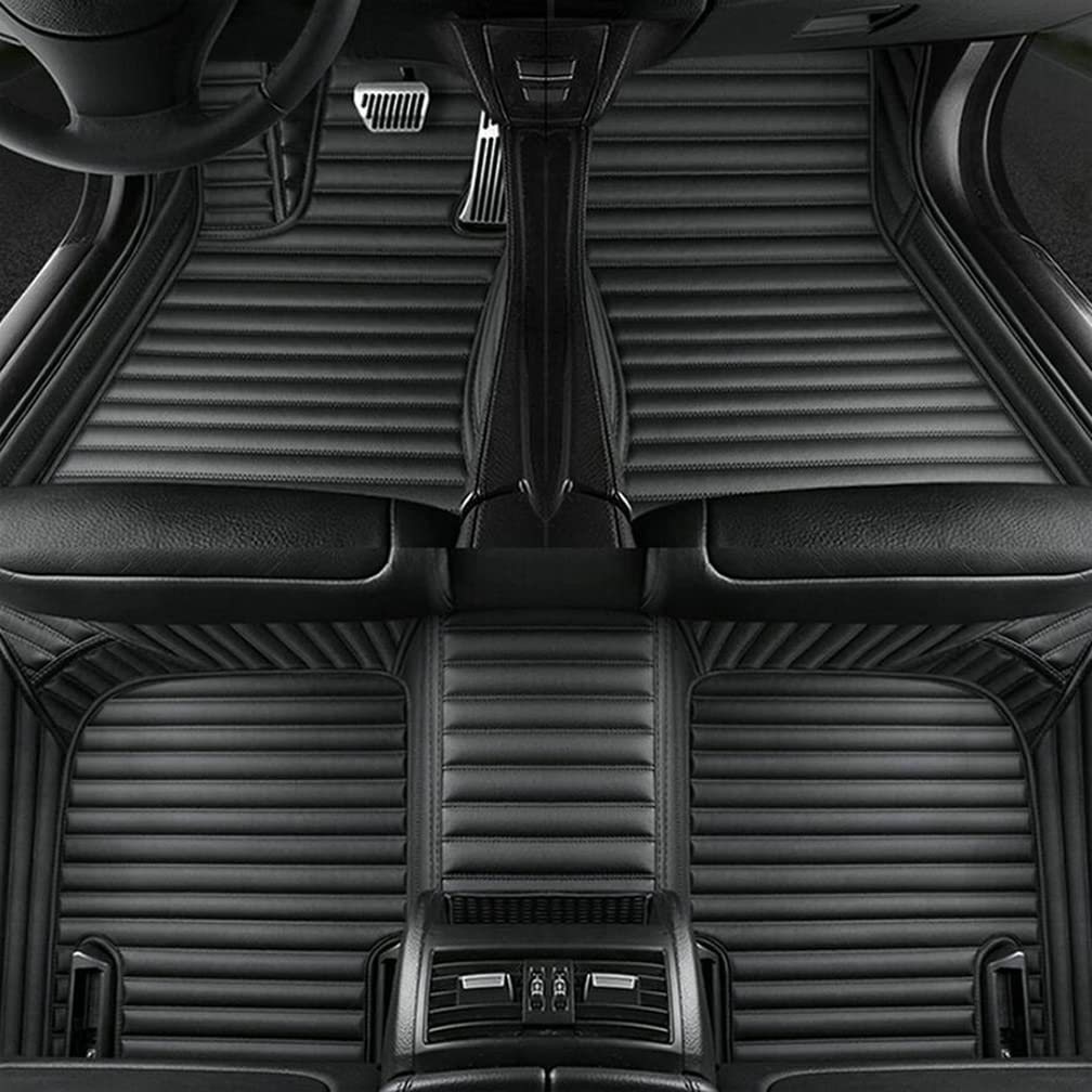 Custom Personalized Diamond Leather Car Floor Mats for SUVs & Trucks - Model-Specific Fit with Black Strips | Luxury Interior Upgrade & All-Weather Protection