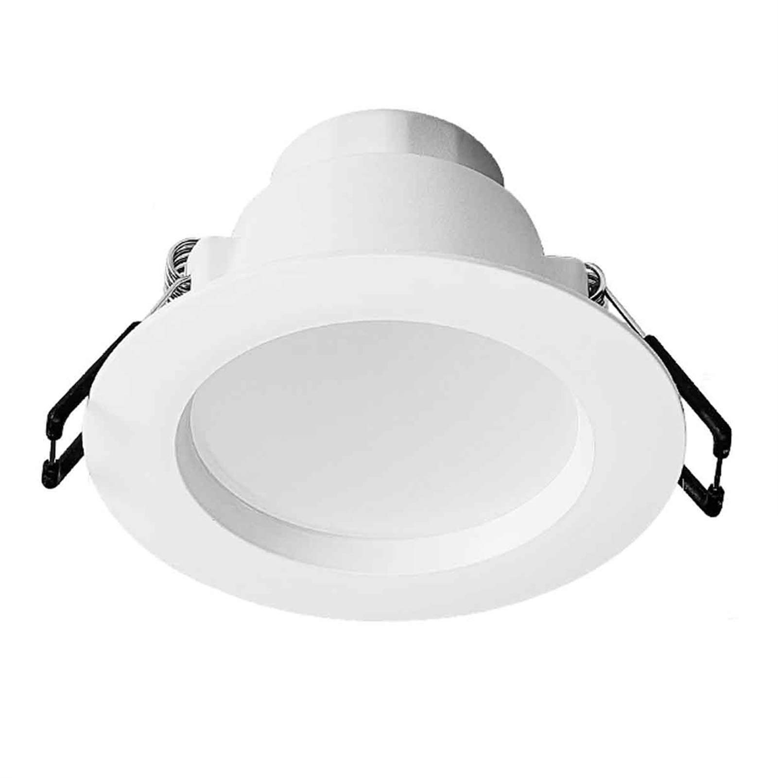 10Pcs LED Recessed Lighting Baffle Trim Retrofit Downlight - 4 Inch White/Natural Light Ceiling Fixtures for Living Room, Bedroom, Corridor - Energy Efficient Dimmable Recessed Lights for Home & Office Interior Design