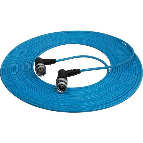 Kondor Blue Ultra Thin 6G SDI Right Angle BNC Cable (25ft) - High-Speed Video Connection for Professional Cameras, Broadcast & Studio Equipment