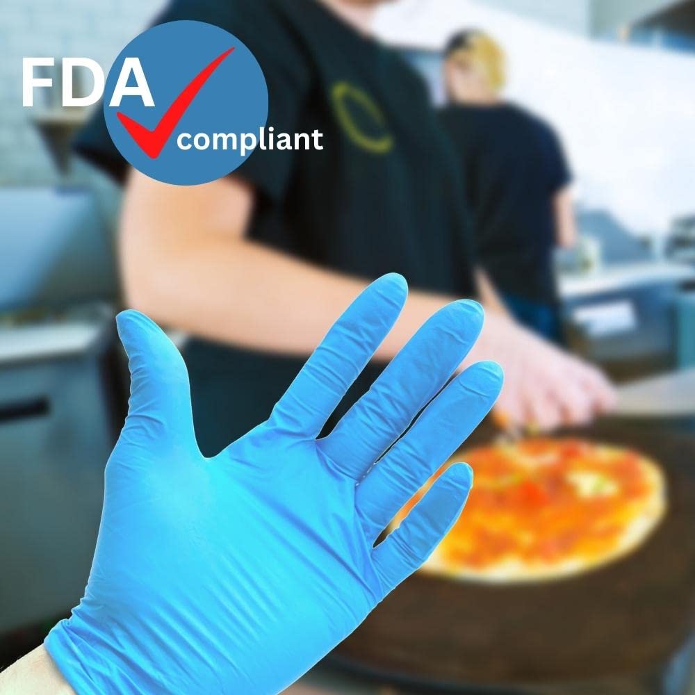 Premium Nitrile Gloves - Latex-Free, Powder-Free, 3 Mil Thickness, Small Size (2000 Pack) - Ideal for Medical, Dental, Food Service & Cleaning