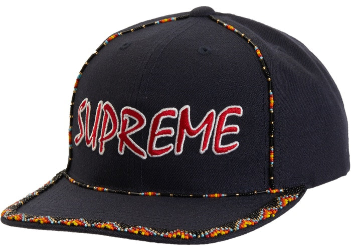 6-Panel Navy Blue Beaded Baseball Cap for Men & Women - Stylish & Breathable for Outdoor, Sports & Casual Wear